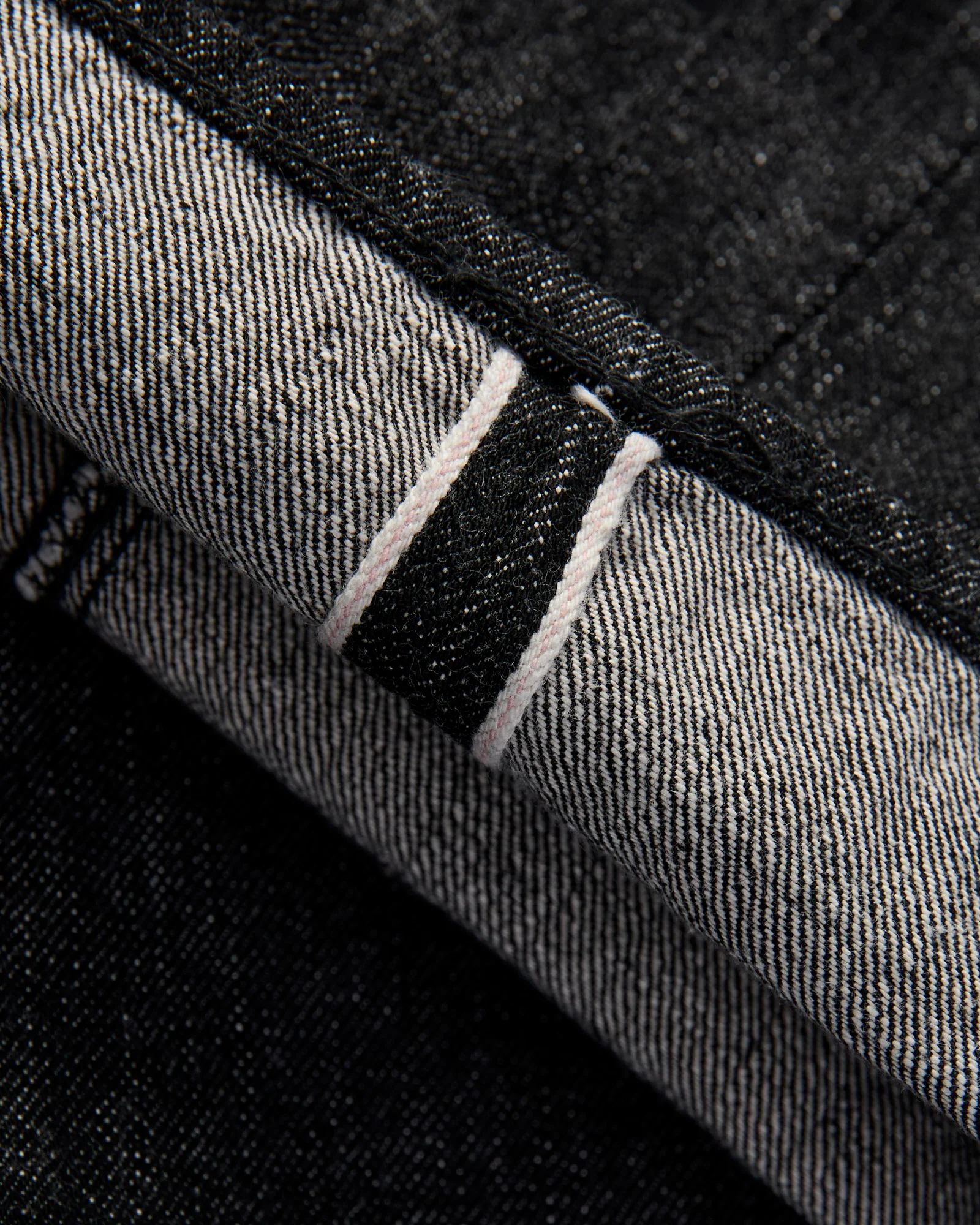 0105BK 13.75oz Black Selvedge Denim - Wide Fit - Image 8