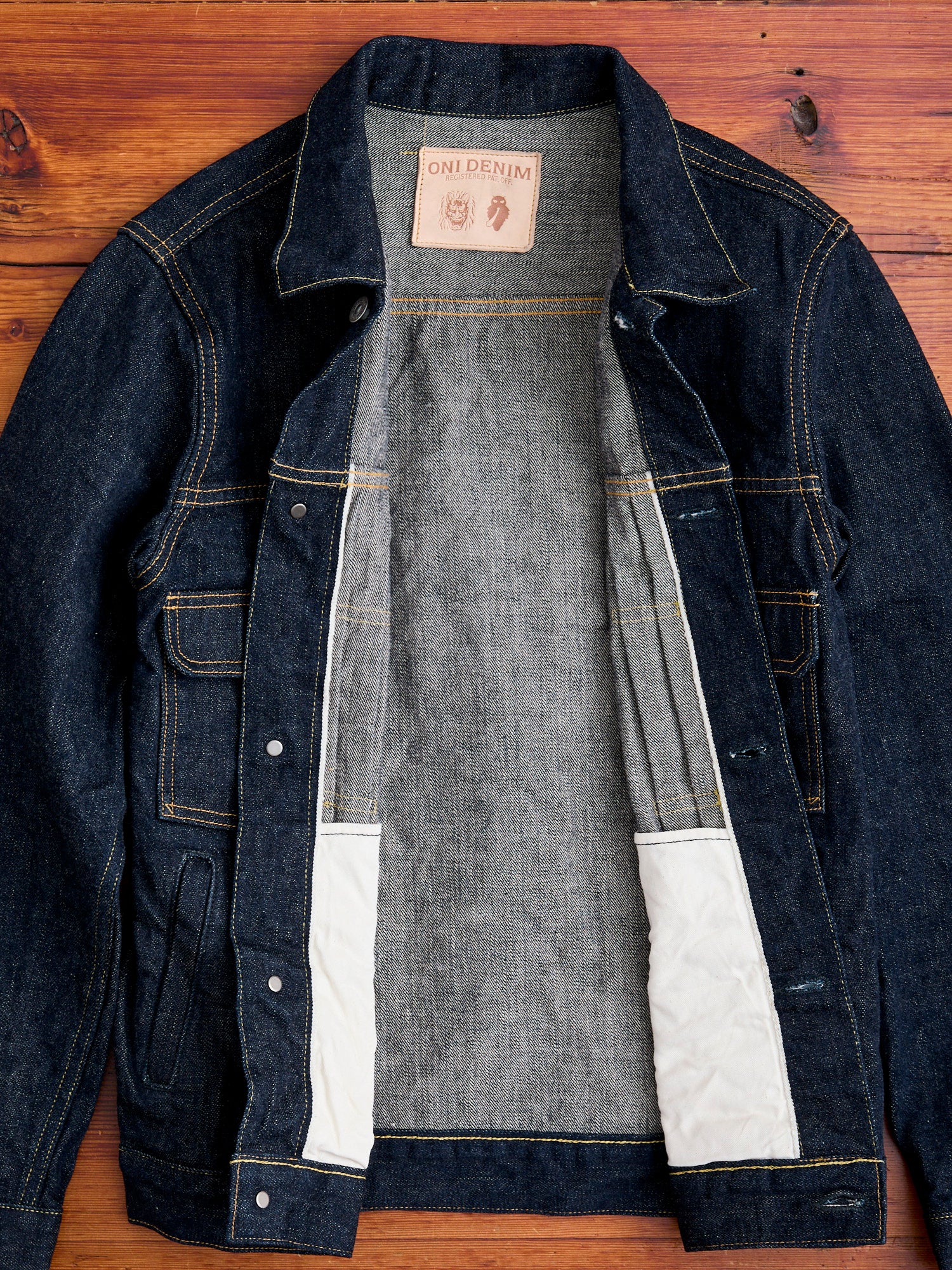 02516P "Sleeping Demon" Natural Indigo 15.5oz Selvedge Denim Jacket - Image 8