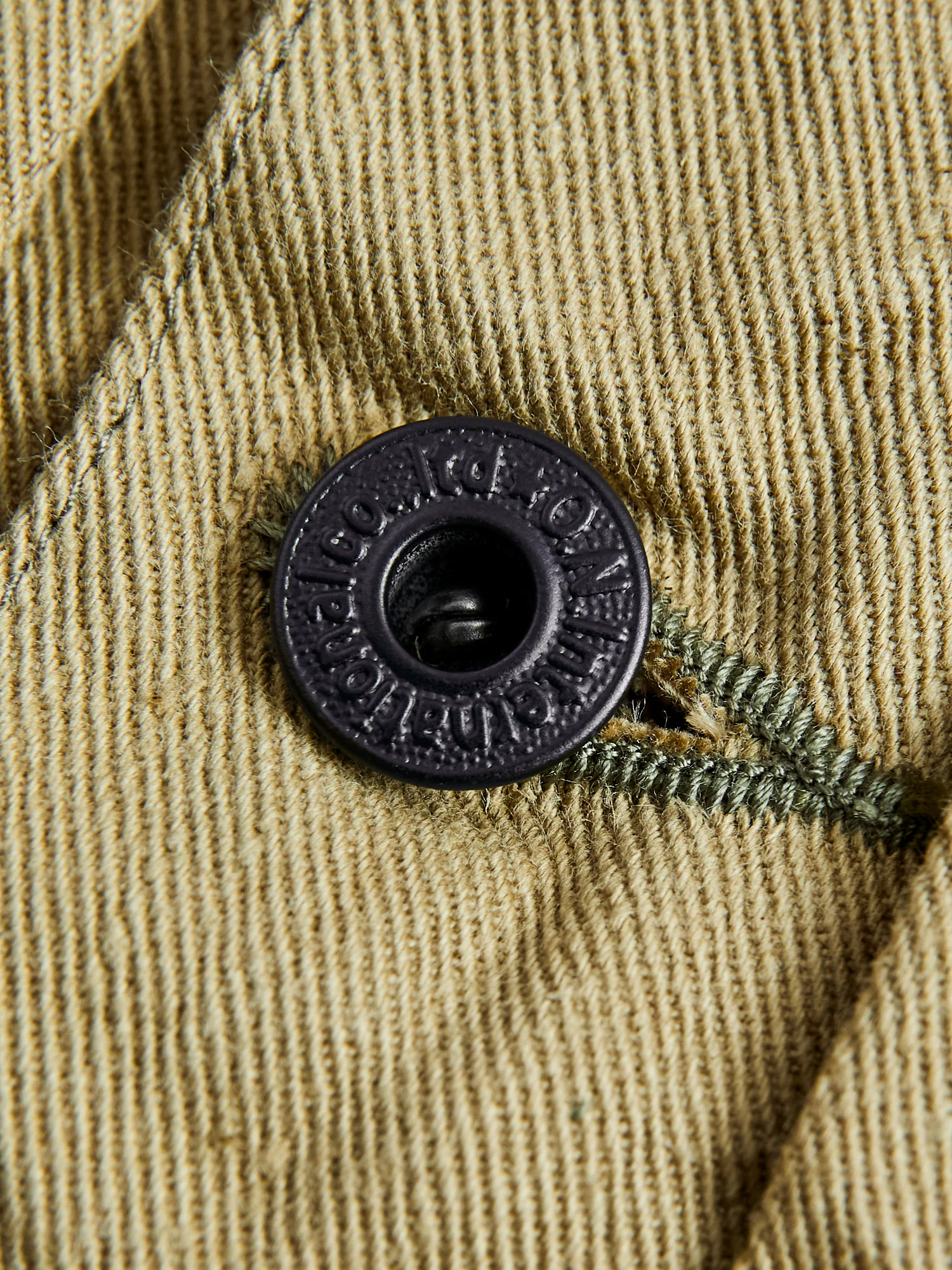 02517-BRD "British Drill" Selvedge Katsuragi Jacket in Beige - Image 6