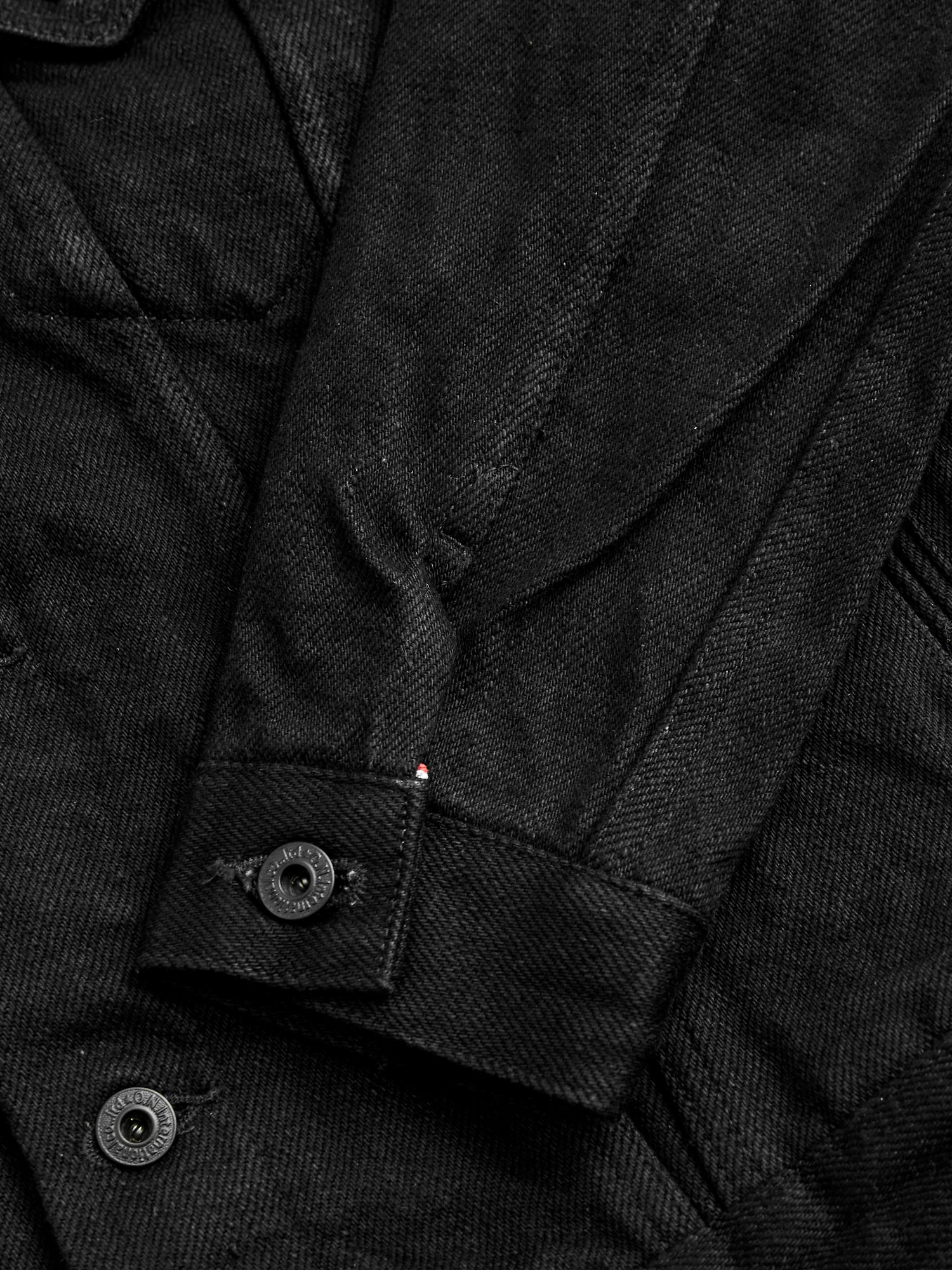 02527PRZ-BK "Secret Denim" 20oz Black Selvedge Denim Jacket - Image 11