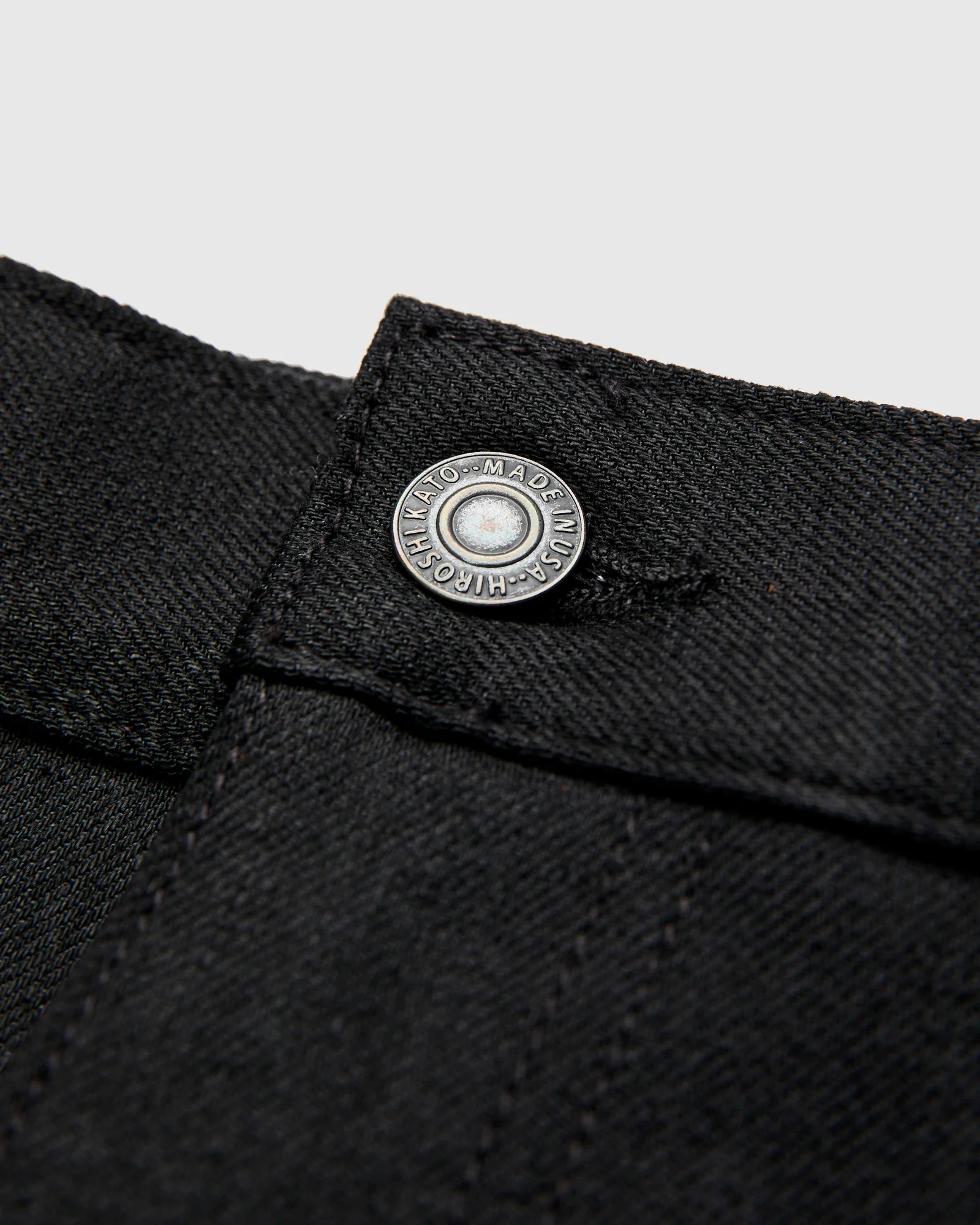 10.5oz Black Stretch Selvedge Denim - Scissors Slim Tapered - Image 6