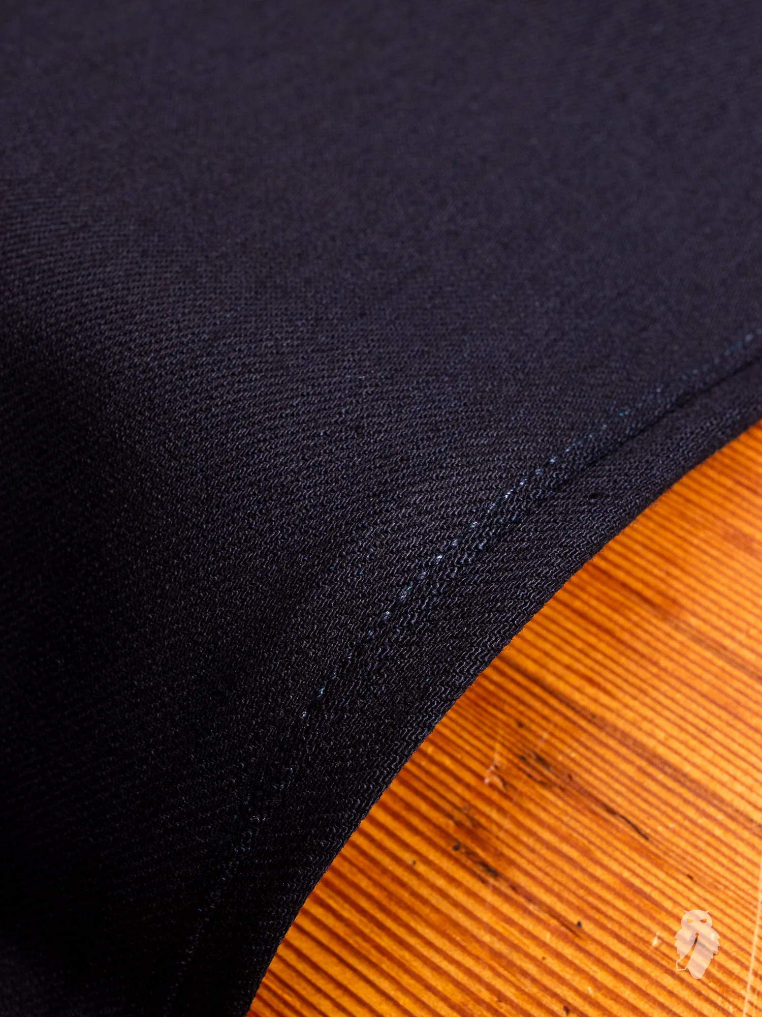 10.5oz Indigo/Black Stretch Selvedge Denim - Needle Skinny - Image 8