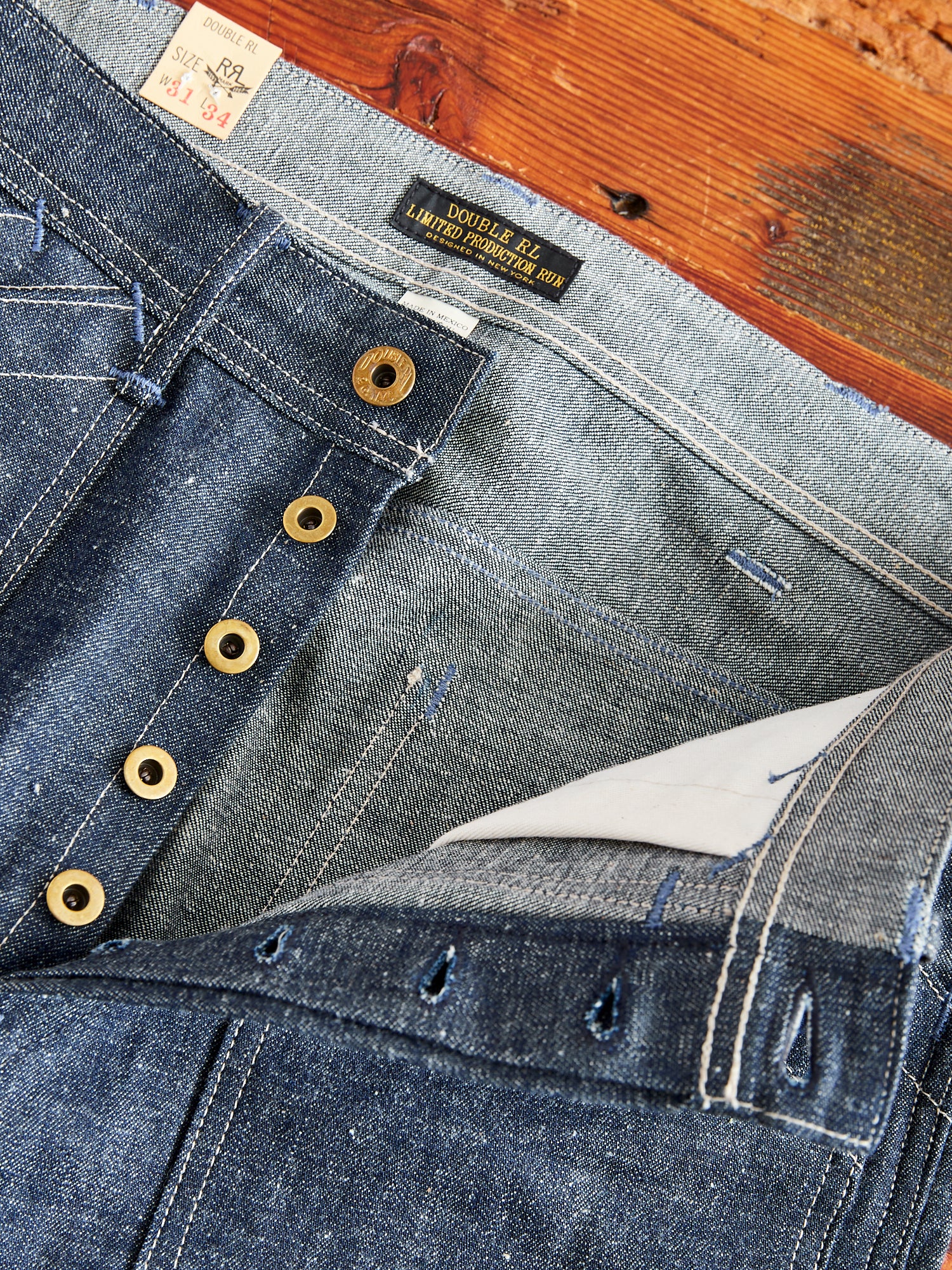 Limited Edition 10.75oz Double Knee Carpenter Selvedge Denim - Straight Fit - Image 6
