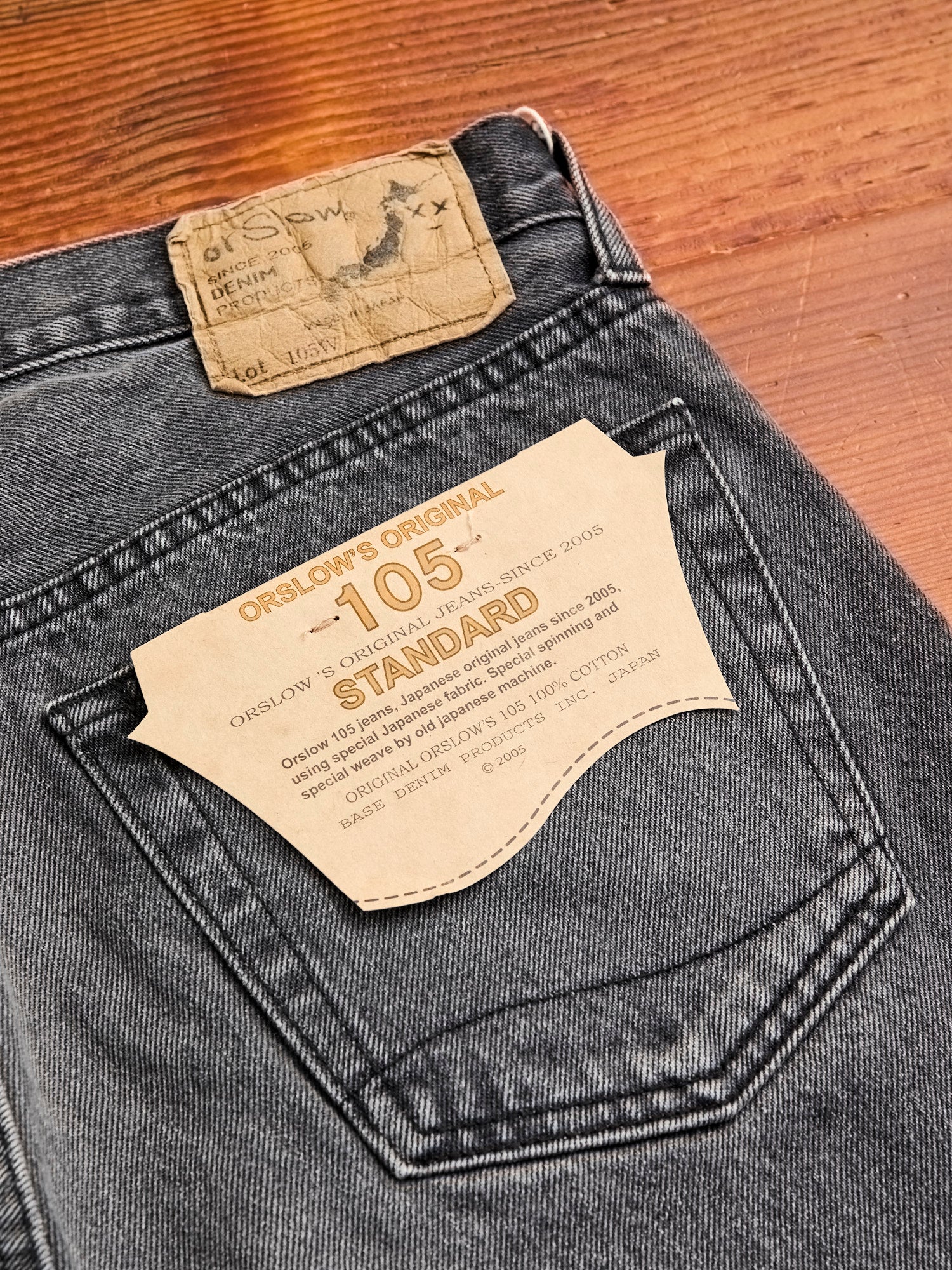 105 13.5oz Black Stone Denim - Standard Fit - Image 11