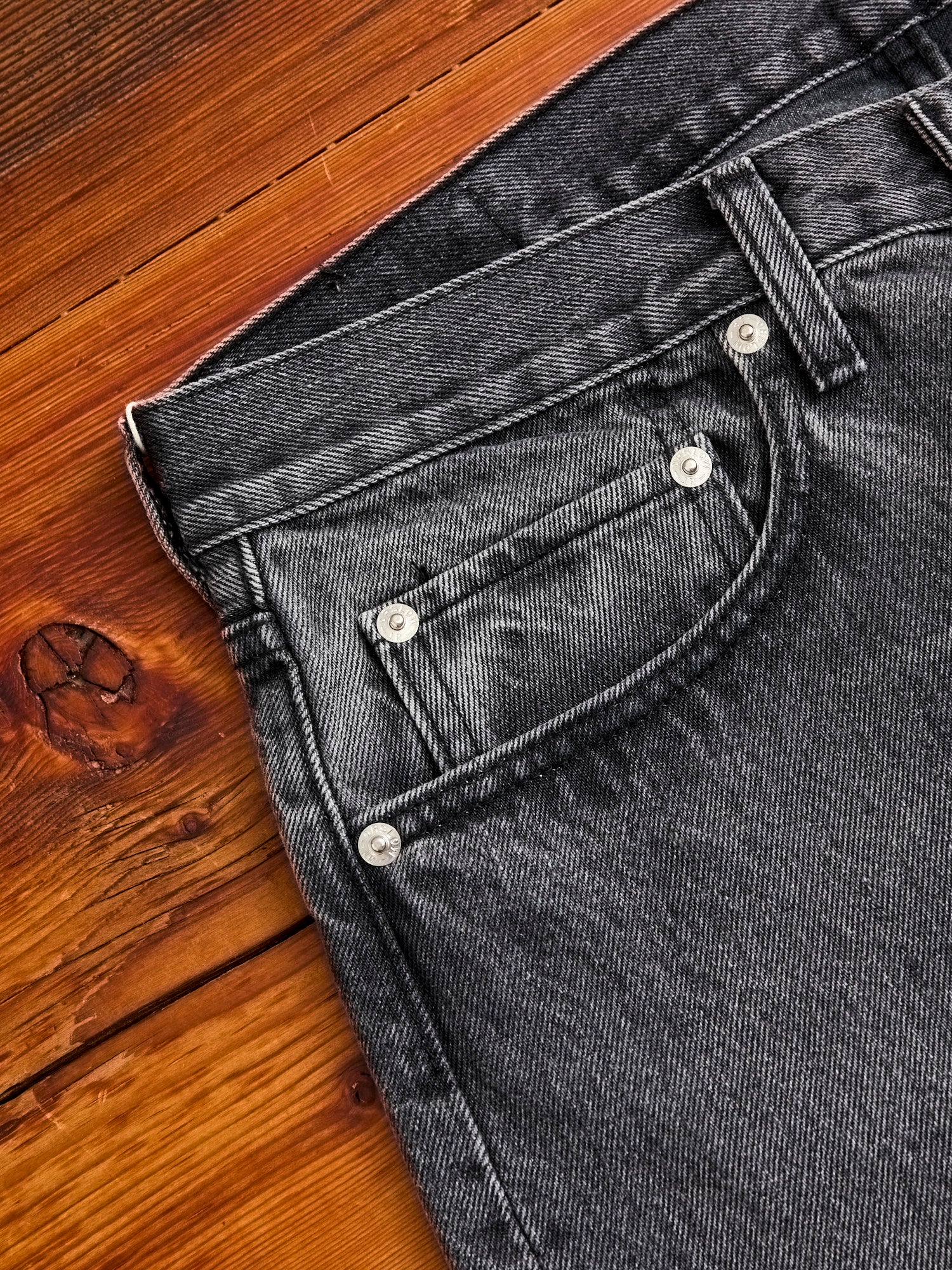 105 13.5oz Black Stone Denim - Standard Fit - Image 4