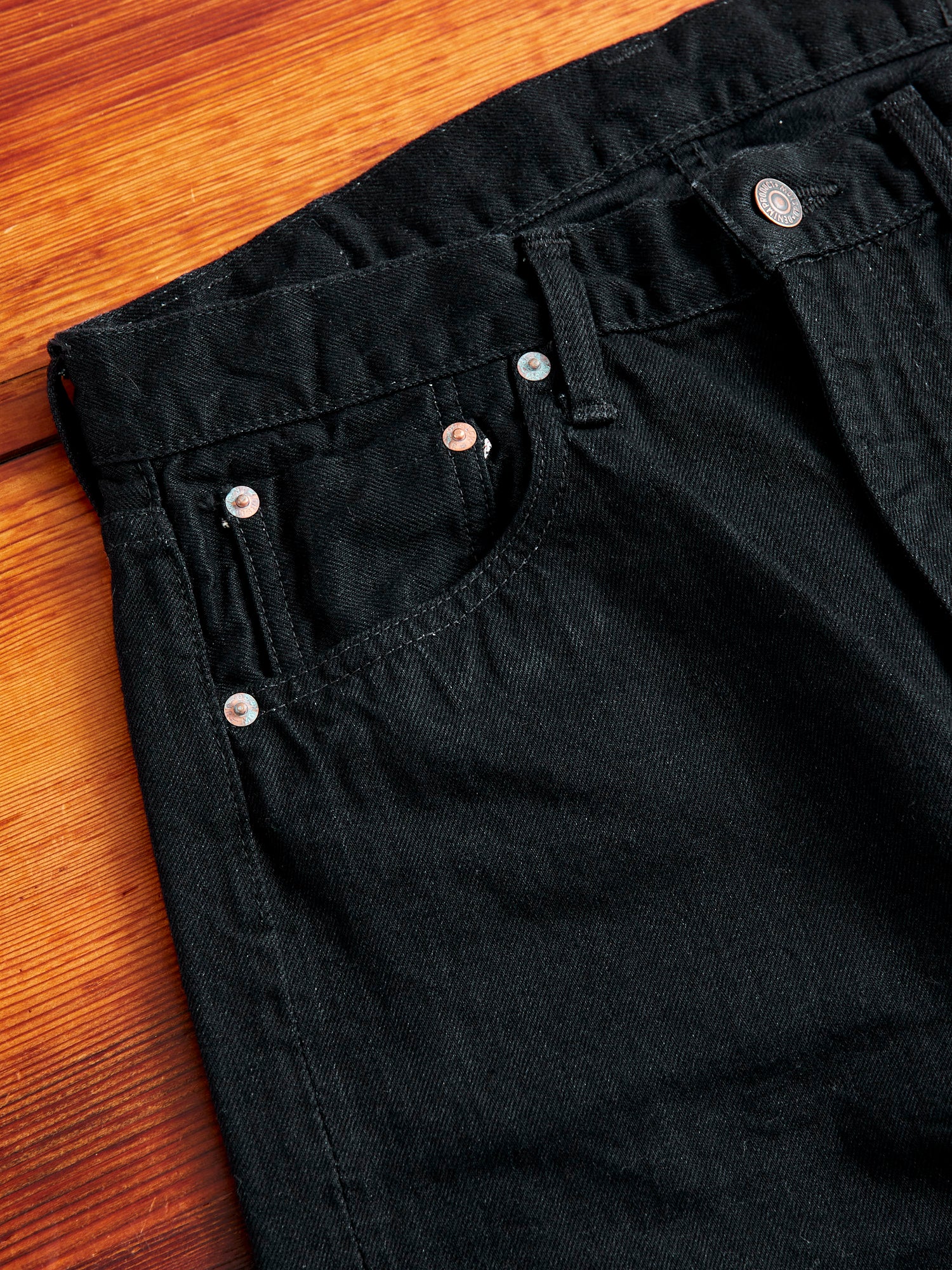 107 13.5oz Double Black Selvedge Denim - Ivy Fit - Image 6