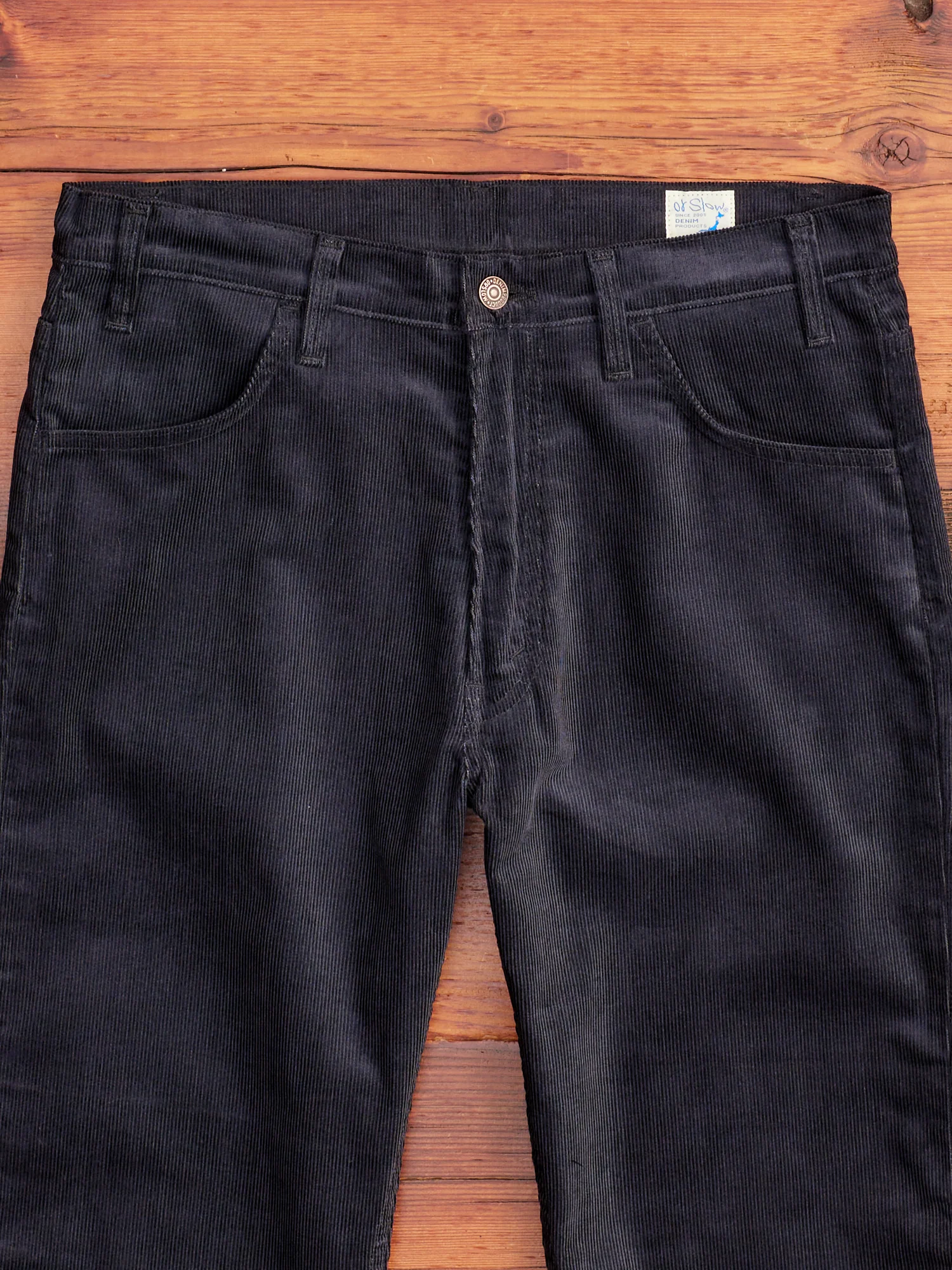 107 Ivy Fit Corduroy Pants in Navy - Image 3