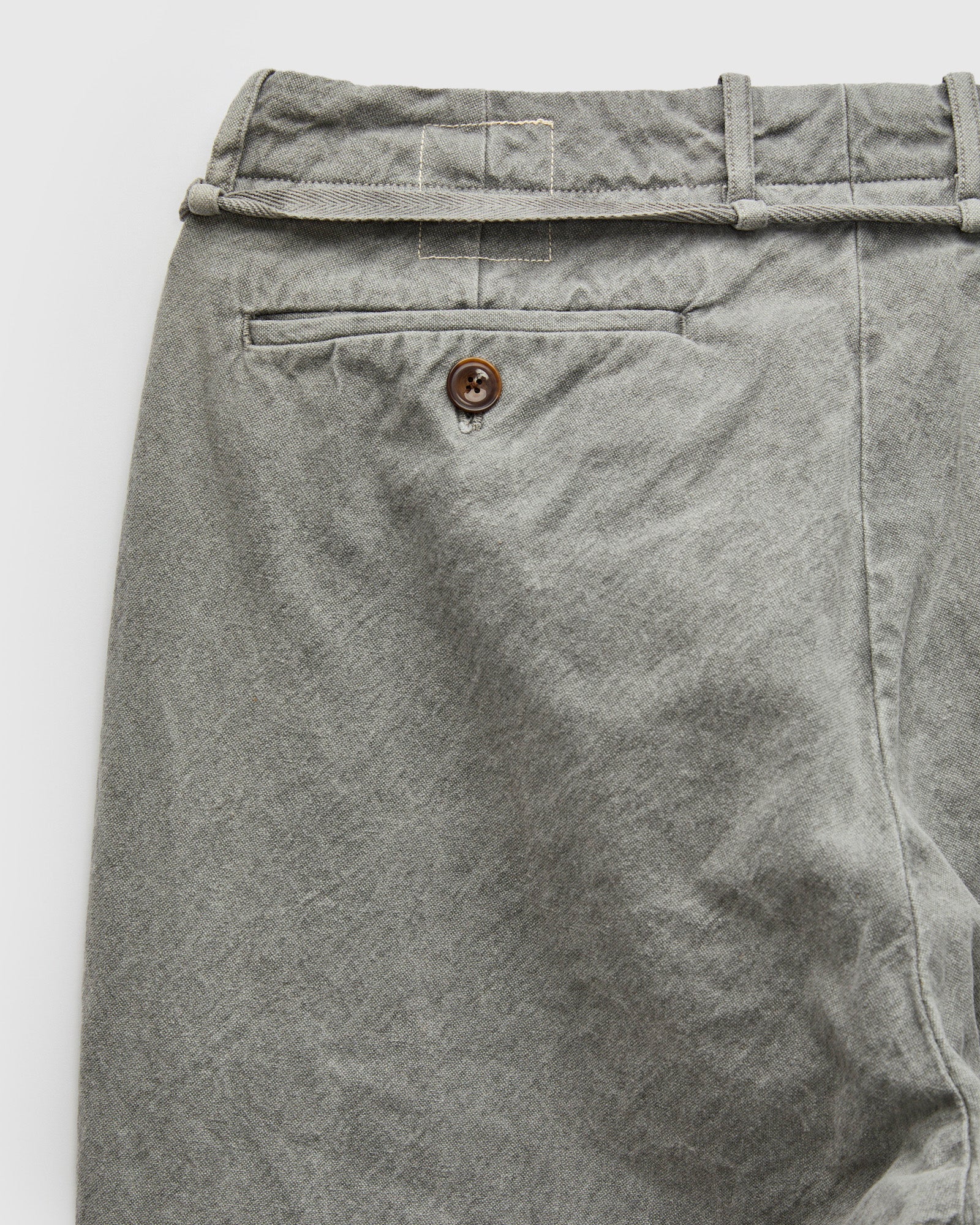 10oz Canvas 2Tuck Tapered Pants in Sumi Ink - Image 4
