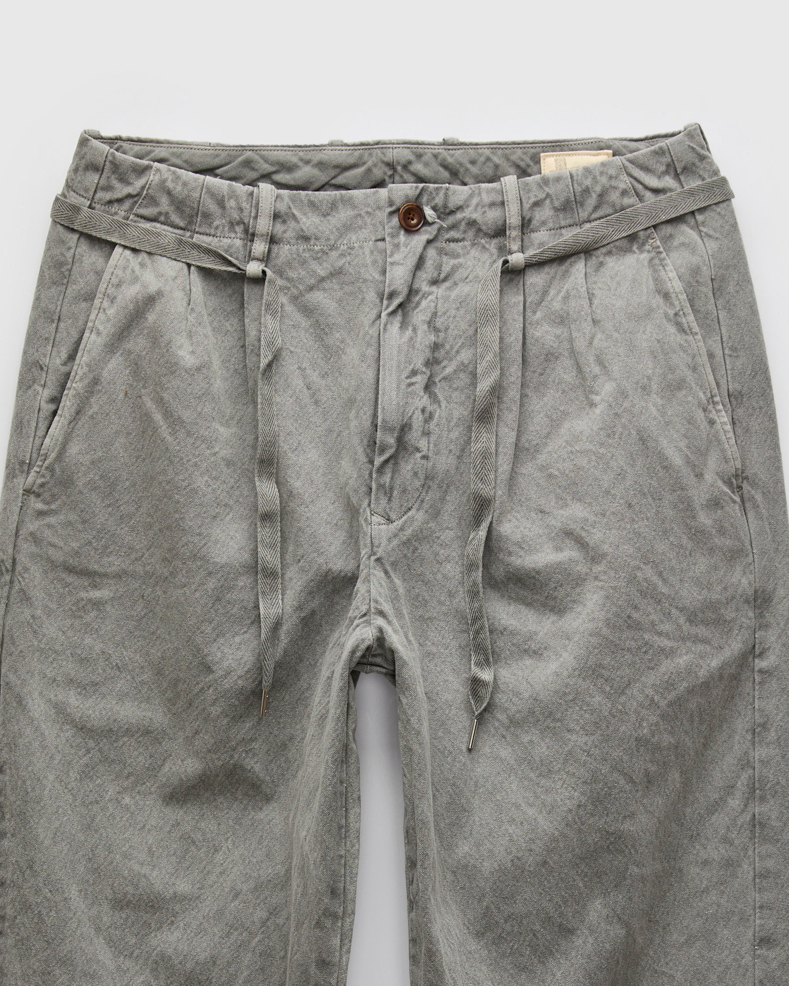10oz Canvas 2Tuck Tapered Pants in Sumi Ink - Image 5
