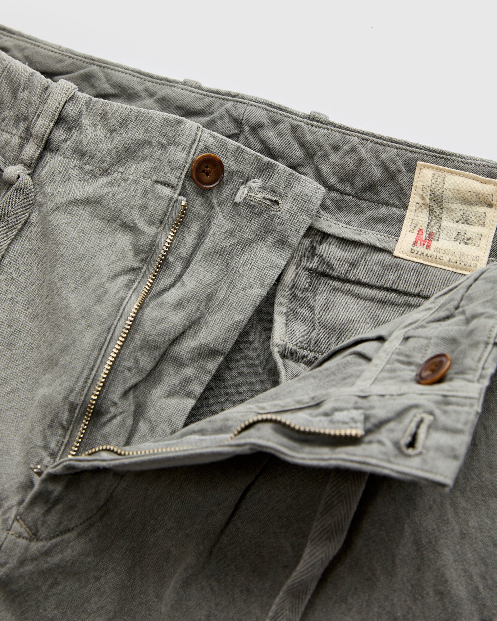 10oz Canvas 2Tuck Tapered Pants in Sumi Ink - Image 7