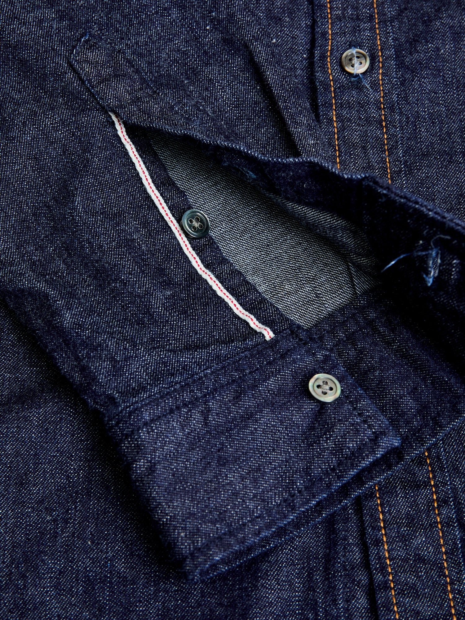 10oz Denim Western Shirt in Indigo - Image 7