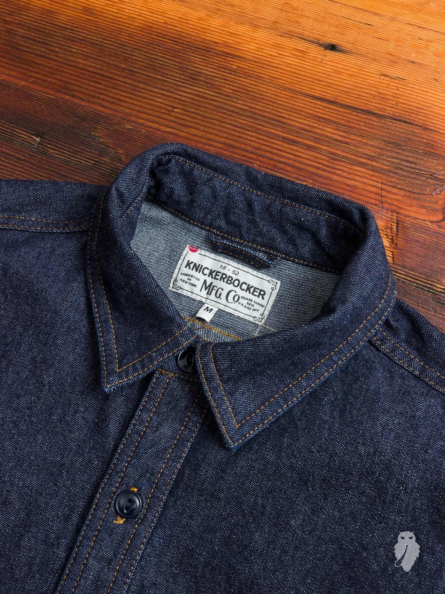 10oz Denim Work Shirt in Indigo - Image 2