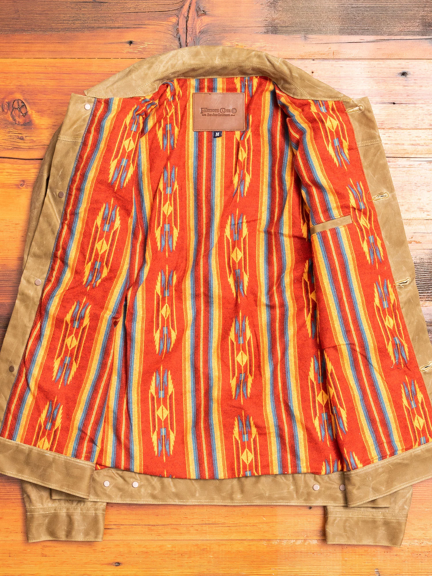 10oz Waxed Canvas Riders Jacket in Tobacco - Image 8
