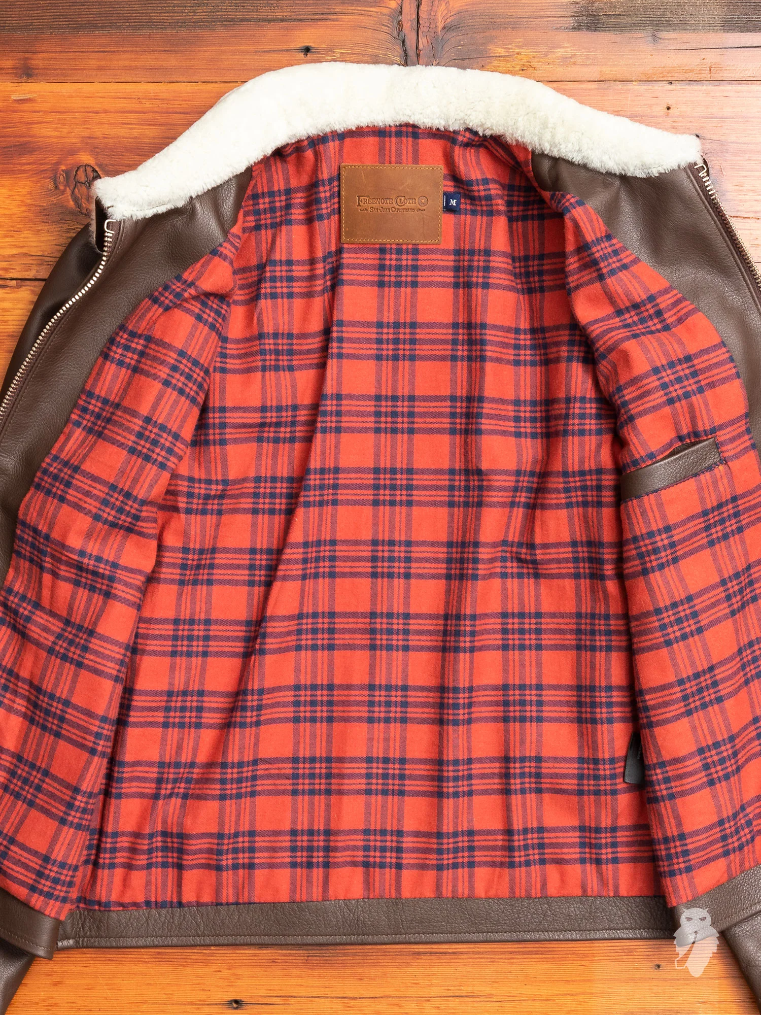 "10th Anniversary" Leather Jacket in Brown - Image 8