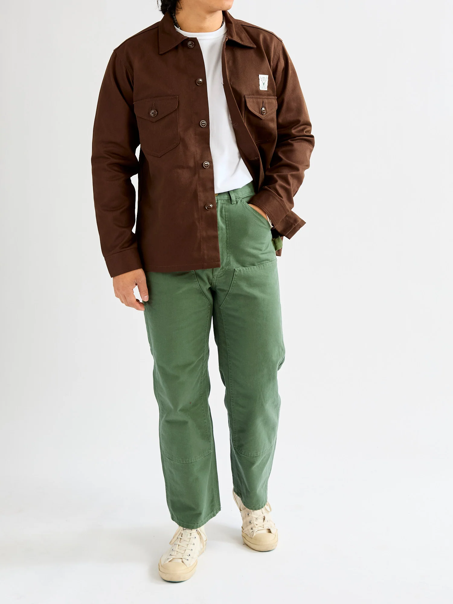 11.5oz Cotton Canvas Painter Pant in Moss Green - Image 13