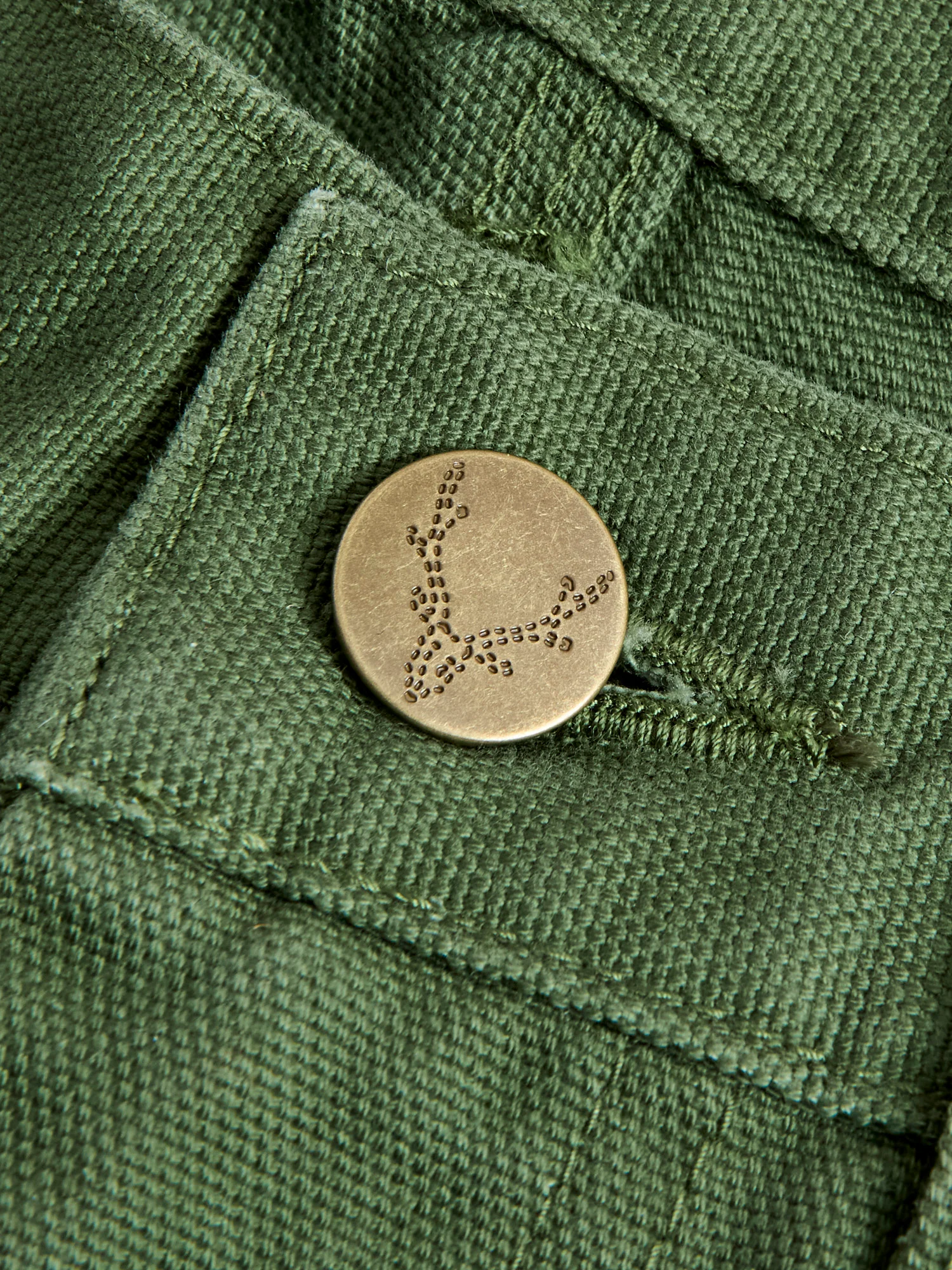 11.5oz Cotton Canvas Painter Pant in Moss Green - Image 8