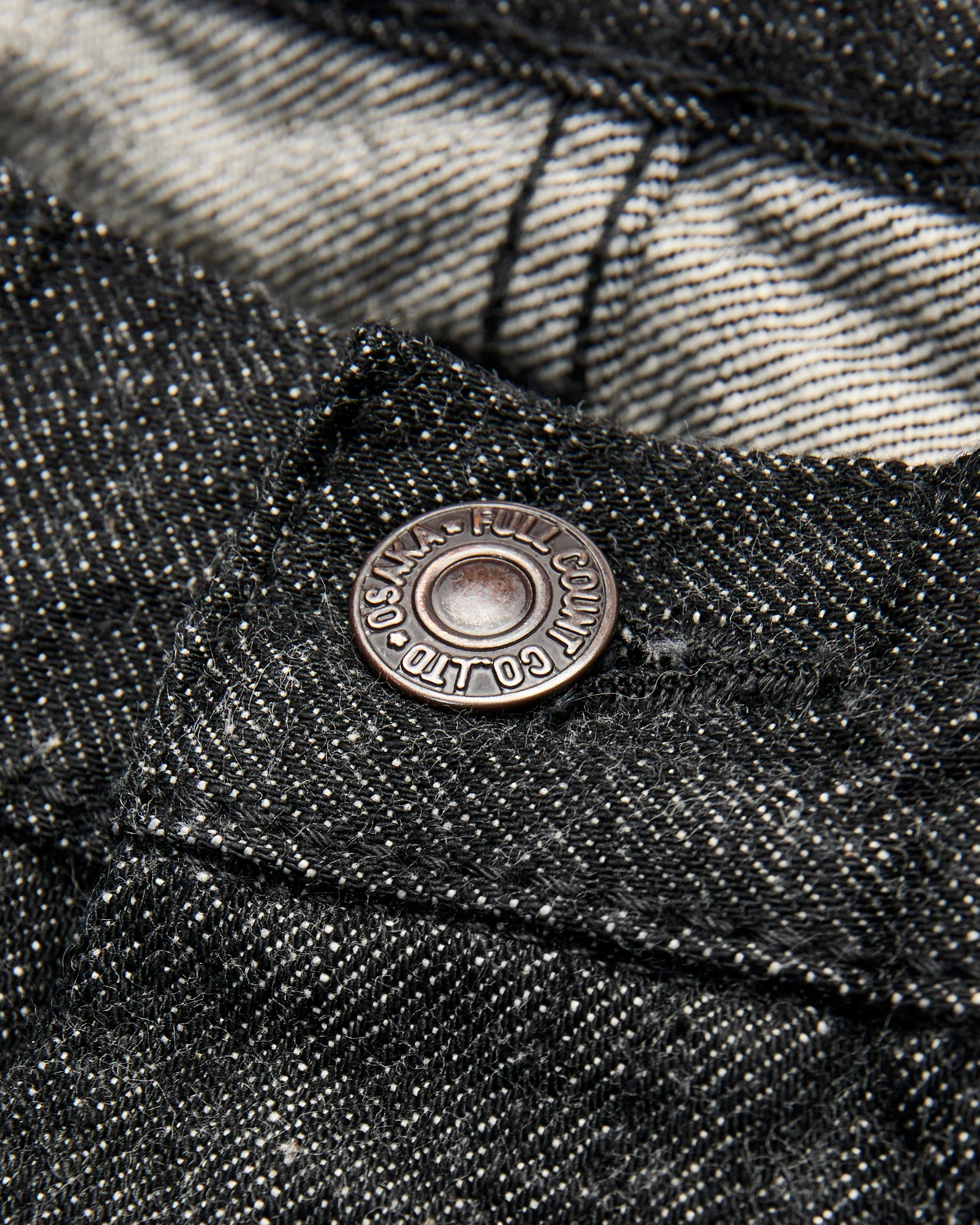 1101BK 13.7oz Black Selvedge Denim - Straight Fit - Image 6