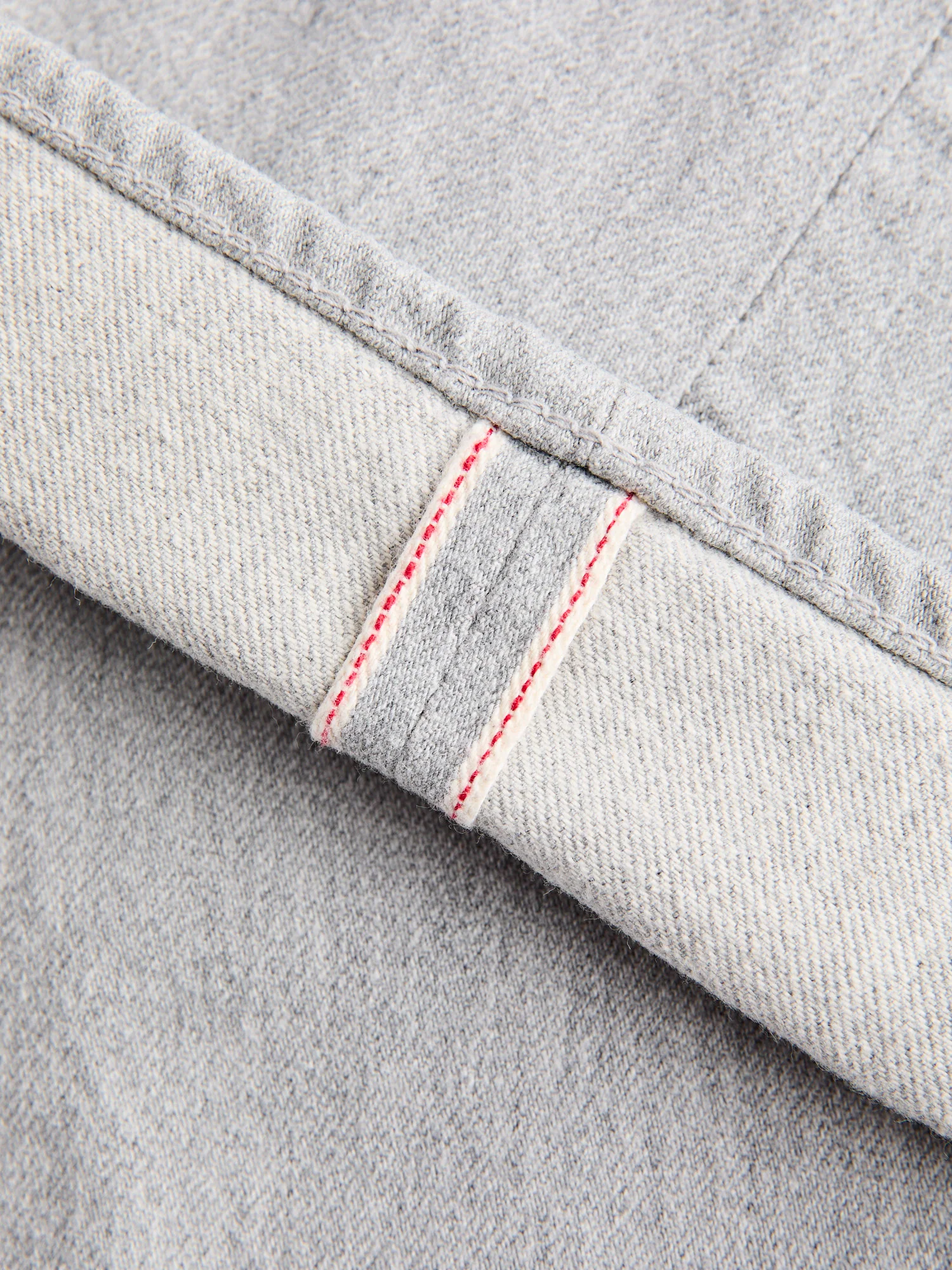 1102G 12oz Grey Selvedge Denim - Straight Fit - Image 13