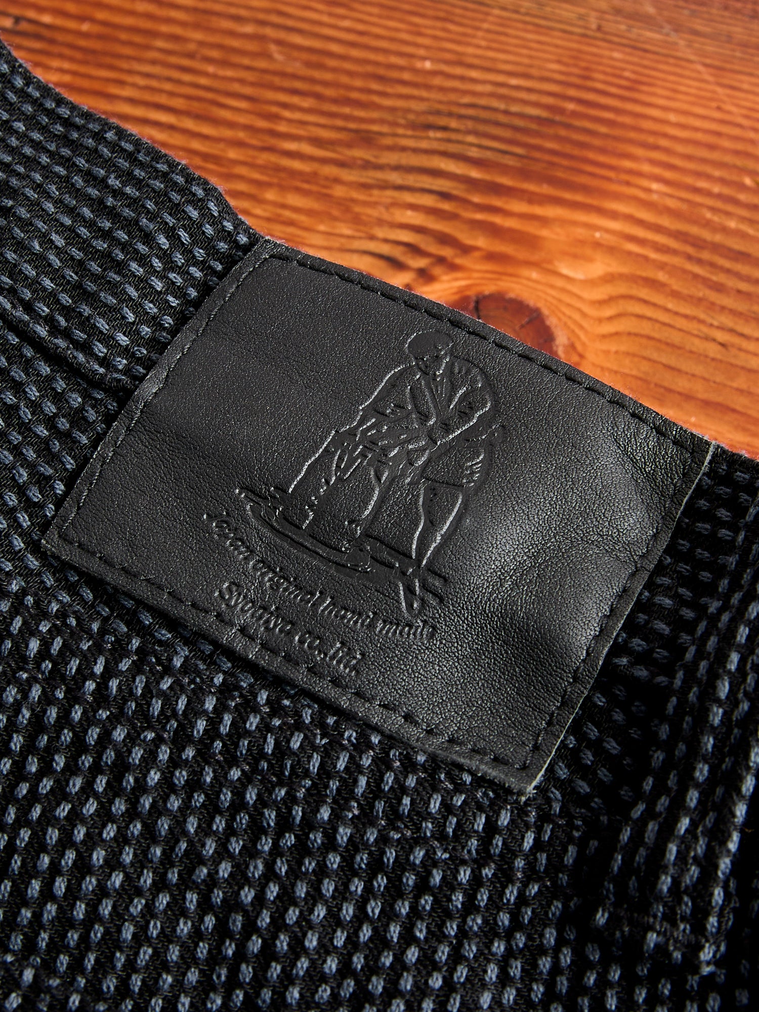 1170-1-BK Grey Black Sashiko Denim - Regular Straight Fit - Image 11