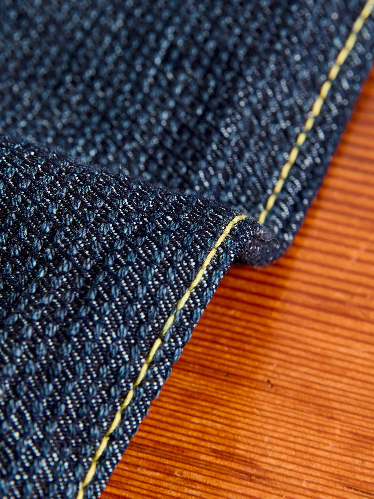 1170-2-ID Indigo Sashiko Denim - Relaxed Tapered Fit - Image 8
