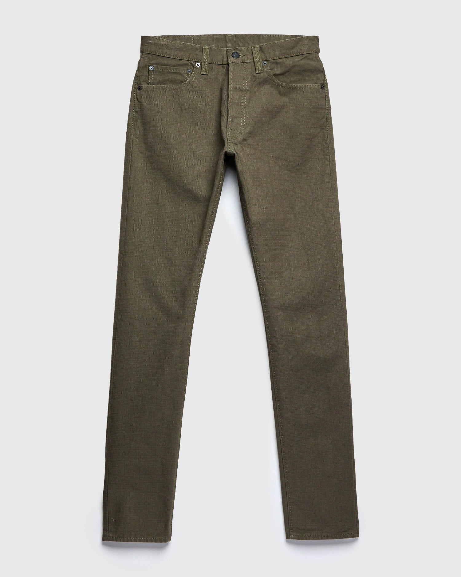 1175 "Olive" 13.5oz Duck Canvas Pants - Relaxed Tapered Fit