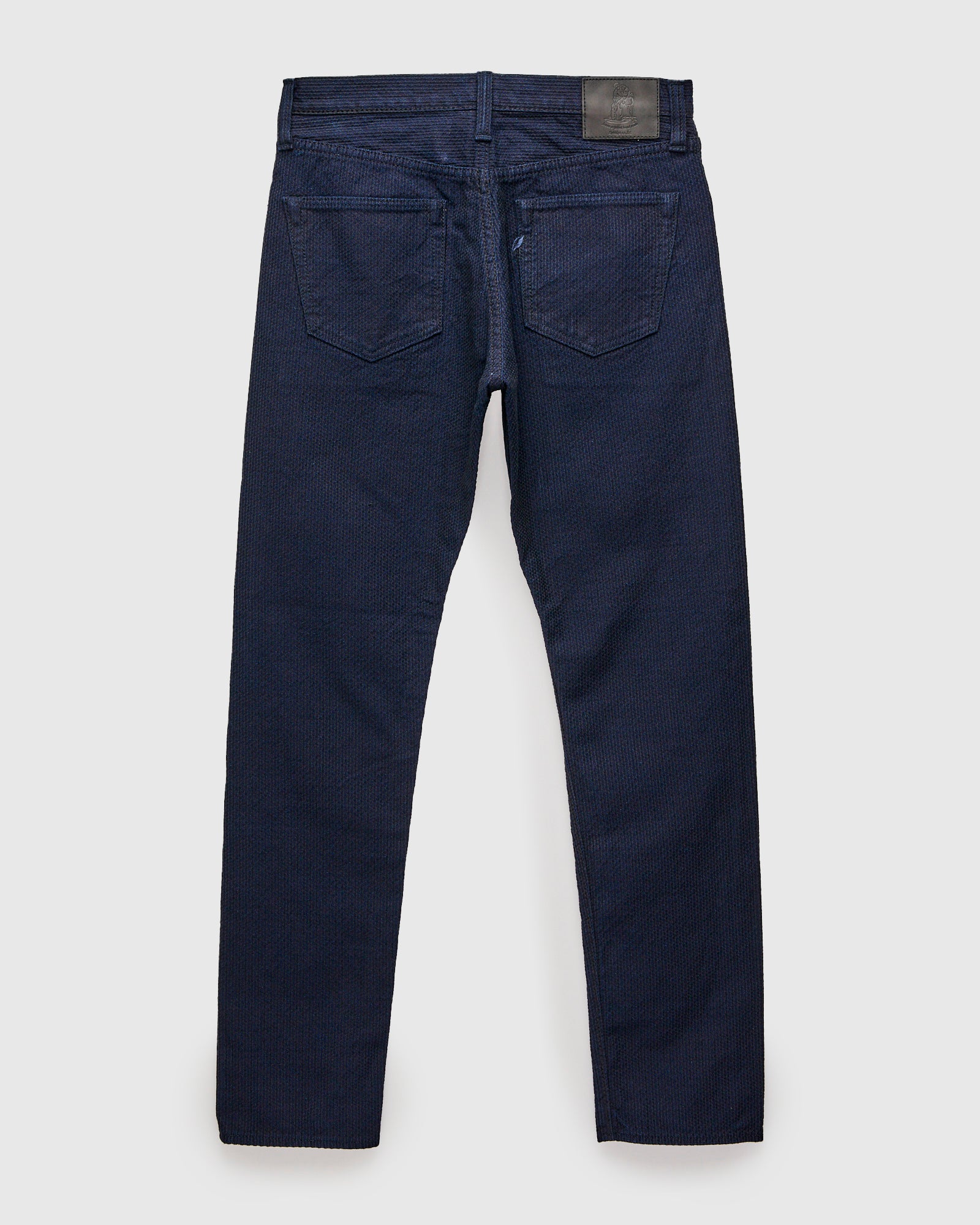 1177-ID Indigo x Black Sashiko Denim - Relaxed Tapered Fit - Image 2