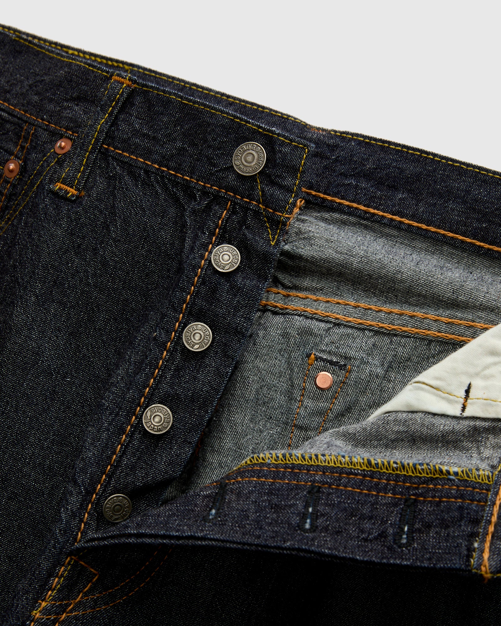 1182-002 10oz Lightweight Selvedge Denim - Piped Straight Fit - Image 8
