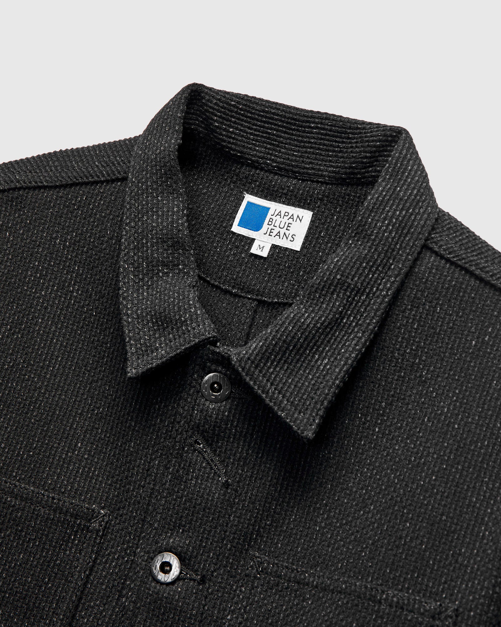 11oz Sashiko Coverall Jacket in Black - Image 4