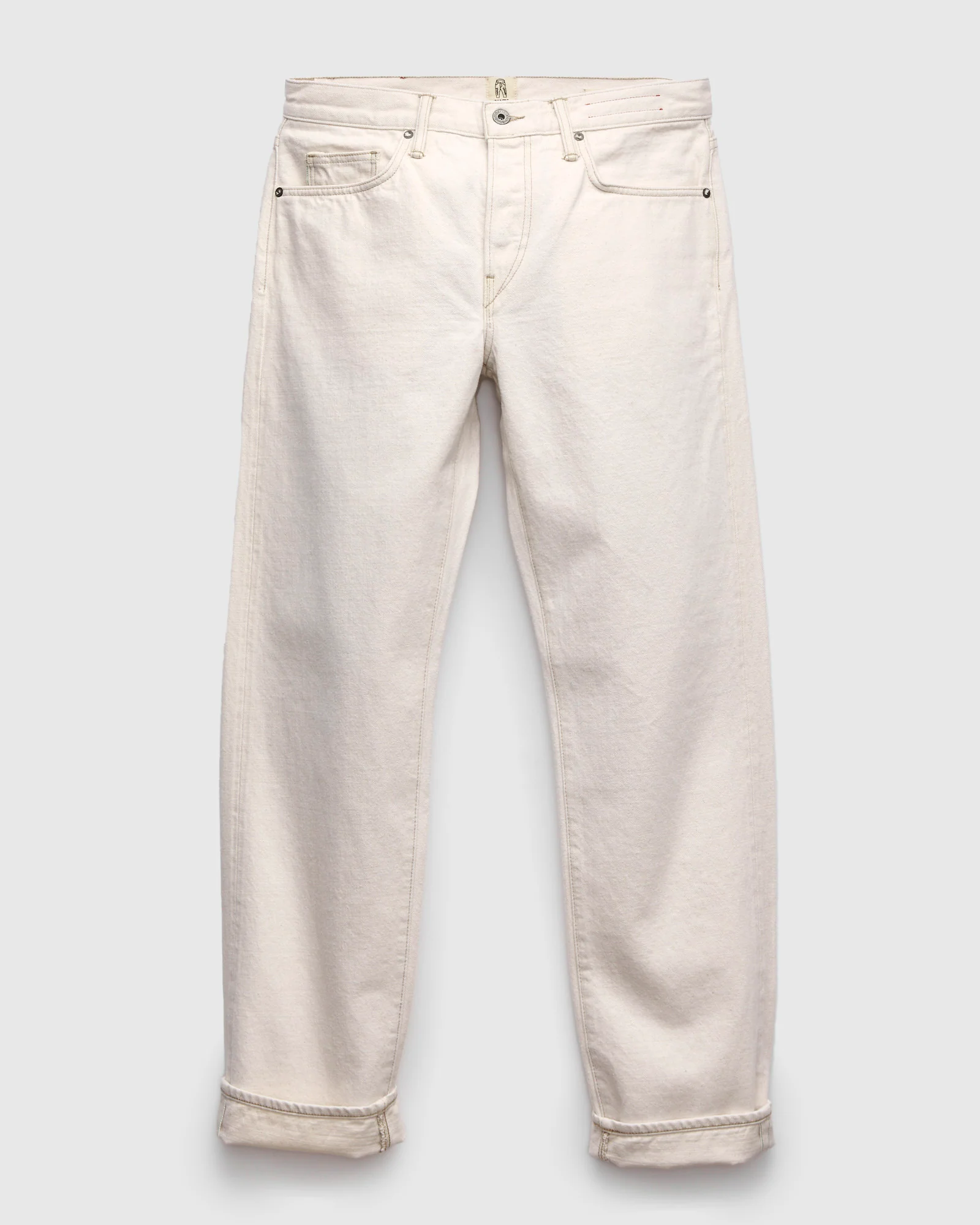 14oz "Ecru" Natural Slub Selvedge Denim - Barrel Wide Straight - Image 2
