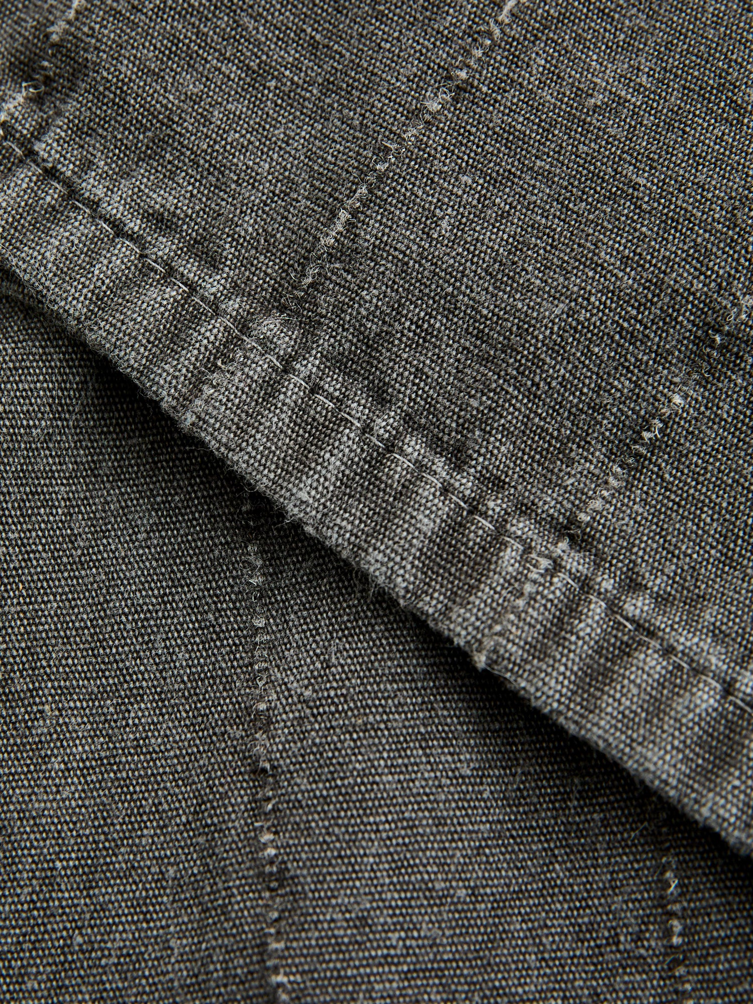 122 Herdwick Stripe Pleat Back Trousers in Mars Black - Image 9