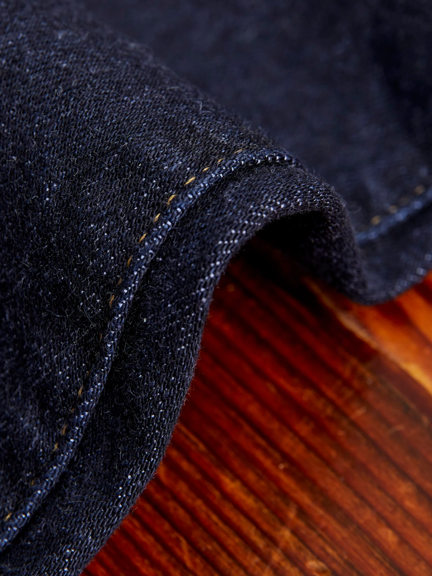 122S-VIOLET "Violet Weft Stretch" 15oz Stretch Selvedge Denim - Relaxed Tapered Fit - Image 11