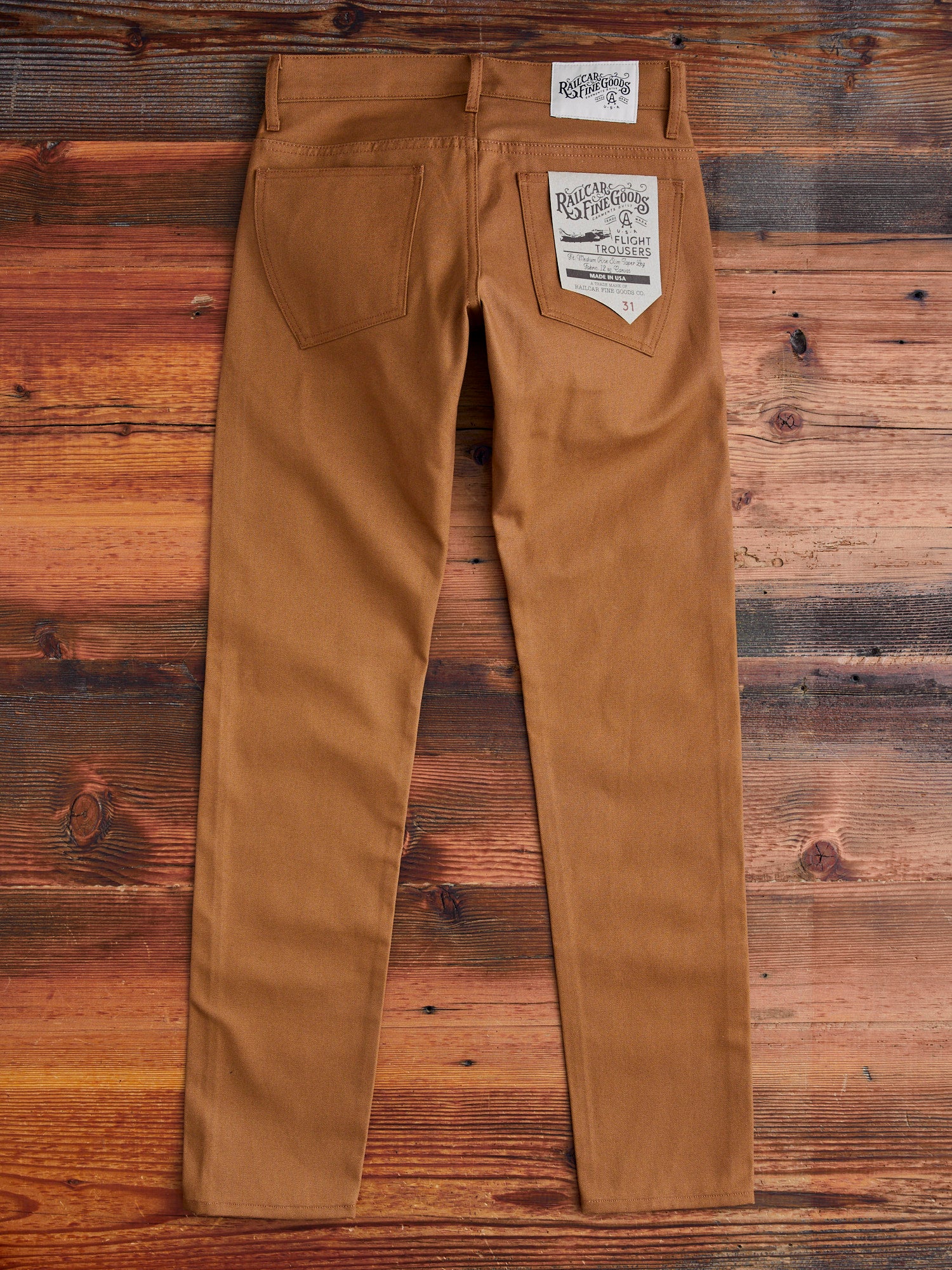 12oz Canvas Flight Trouser in Duck - Image 12