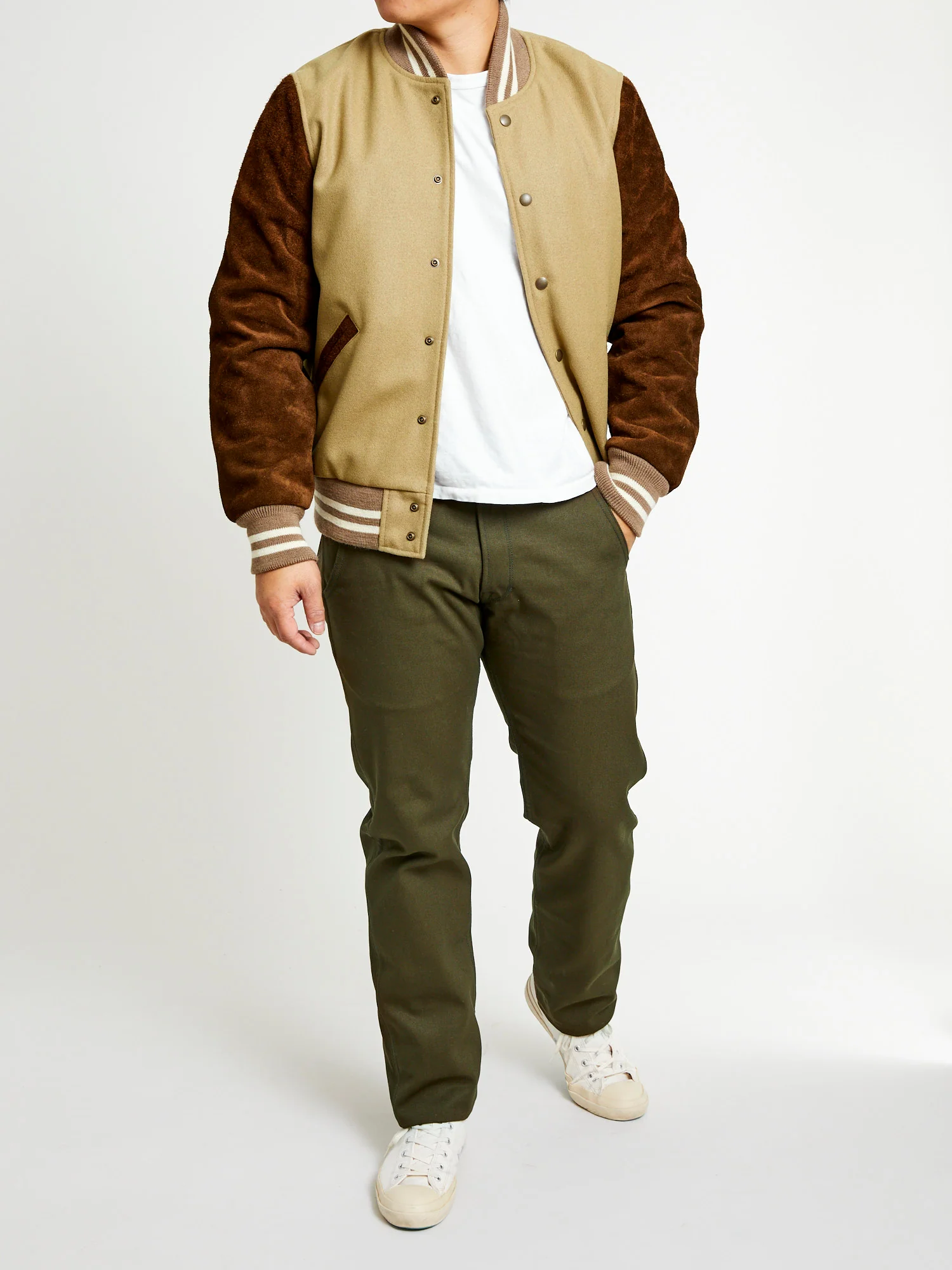 12oz Canvas Flight Trouser in Seaweed Green - Image 13