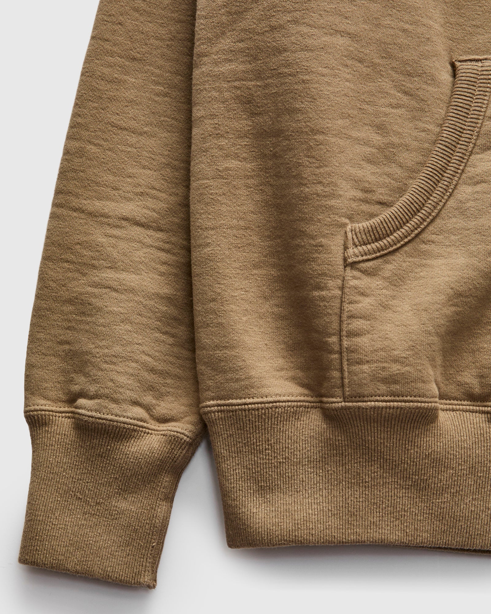 13.5oz Heavyweight Pullover Hoodie in Beige - Image 4