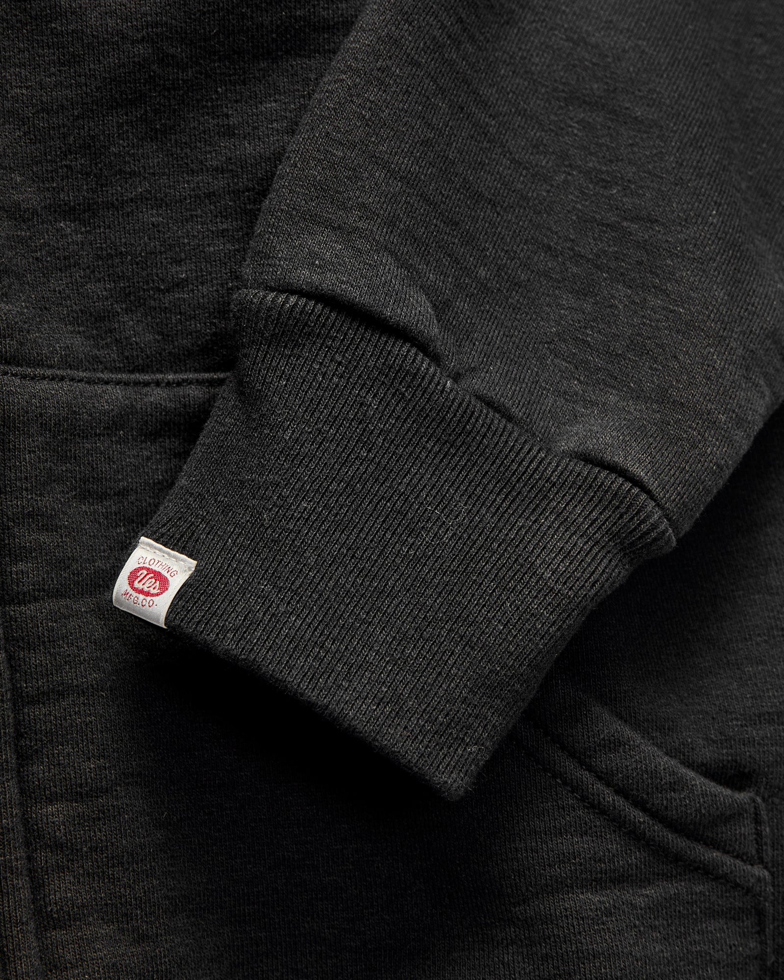 13.5oz Heavyweight Zip Hoodie in Black - Image 6