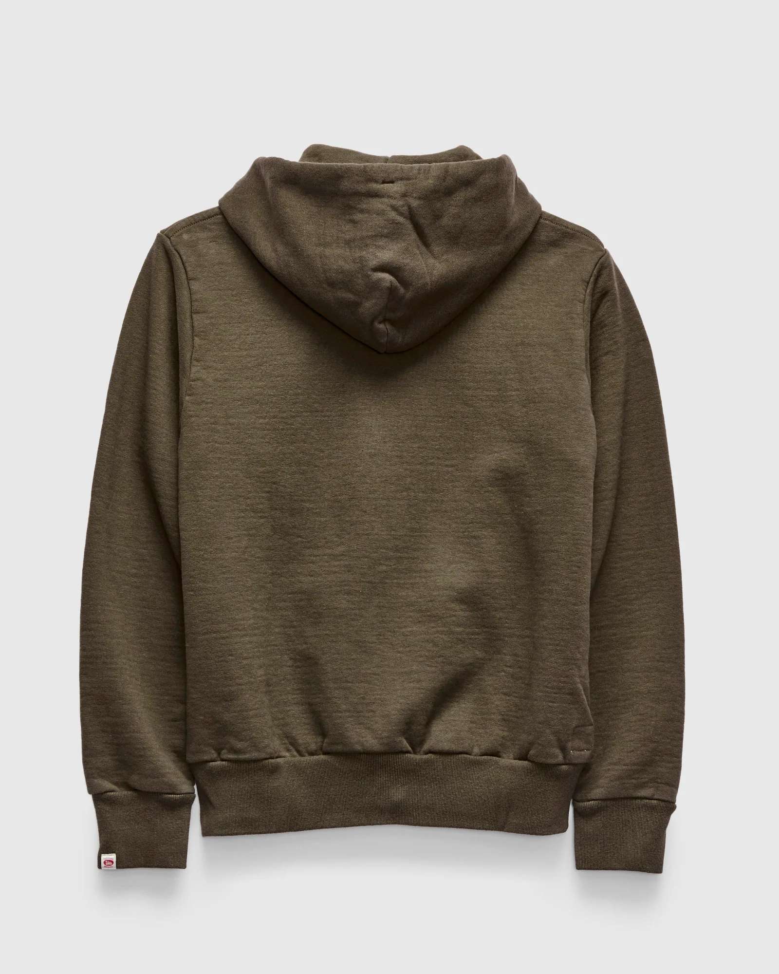 13.5oz Heavyweight Zip Hoodie in Olive - Image 2