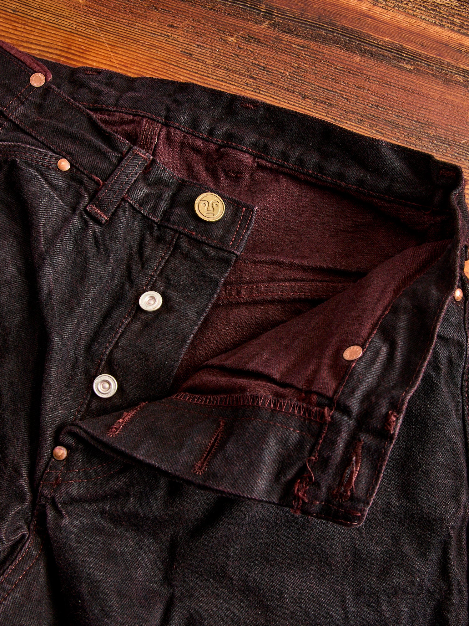 130 "Hadal Library Overdye" 16oz Selvedge Denim - High Rise Taper Fit - Image 6