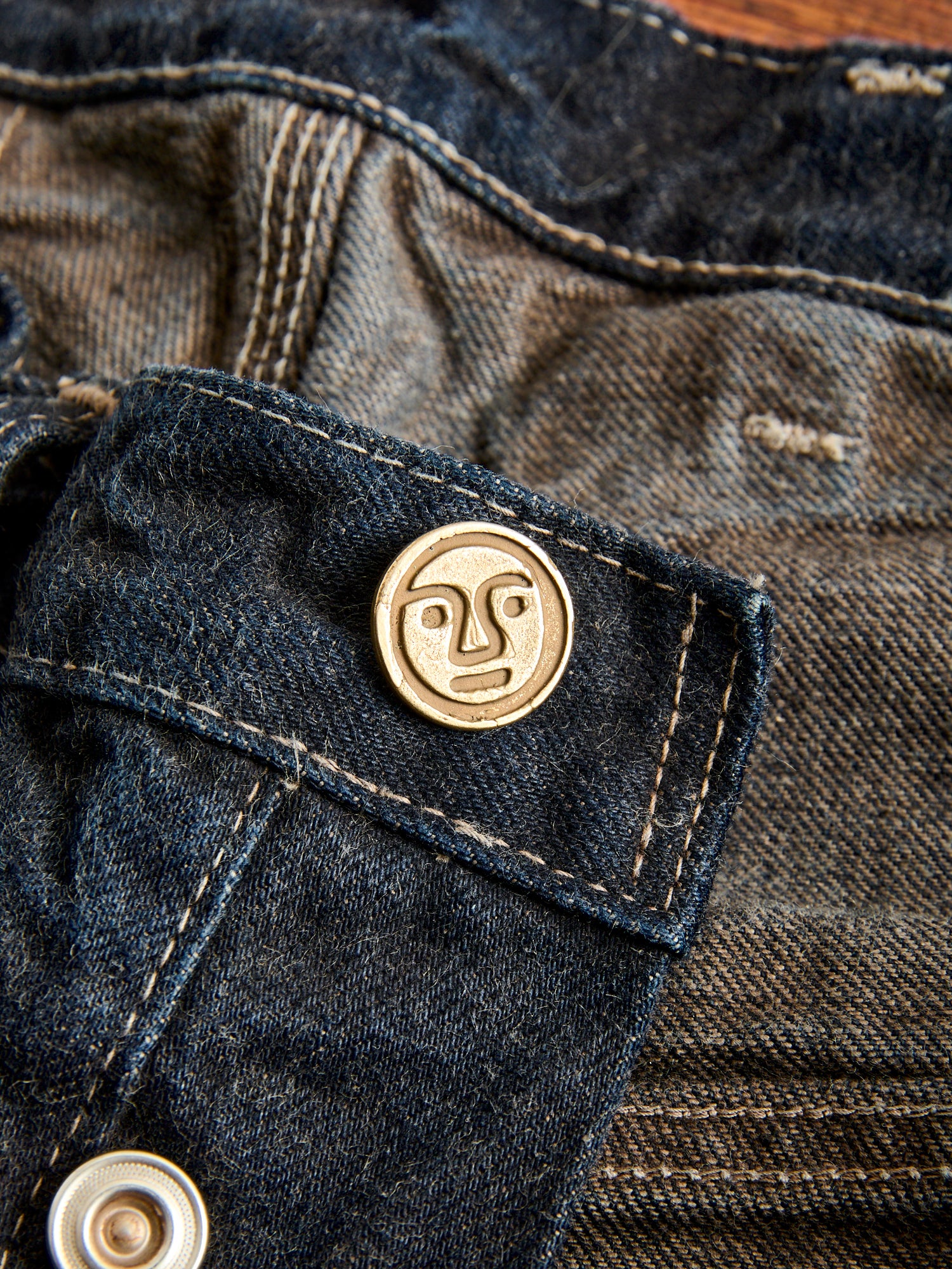 130 "Saddened Wattle" 16oz Selvedge Denim - High Rise Taper Fit - Image 6