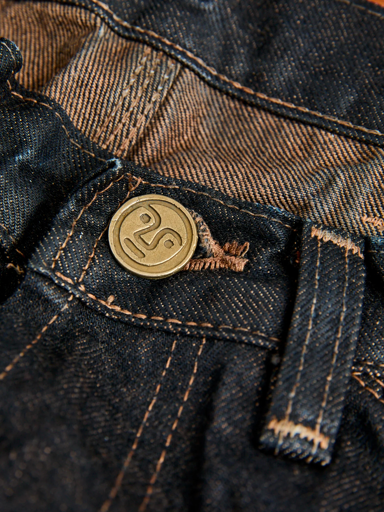130 "Wattle Overdye" 16oz Selvedge Denim - High Rise Taper Fit - Image 6