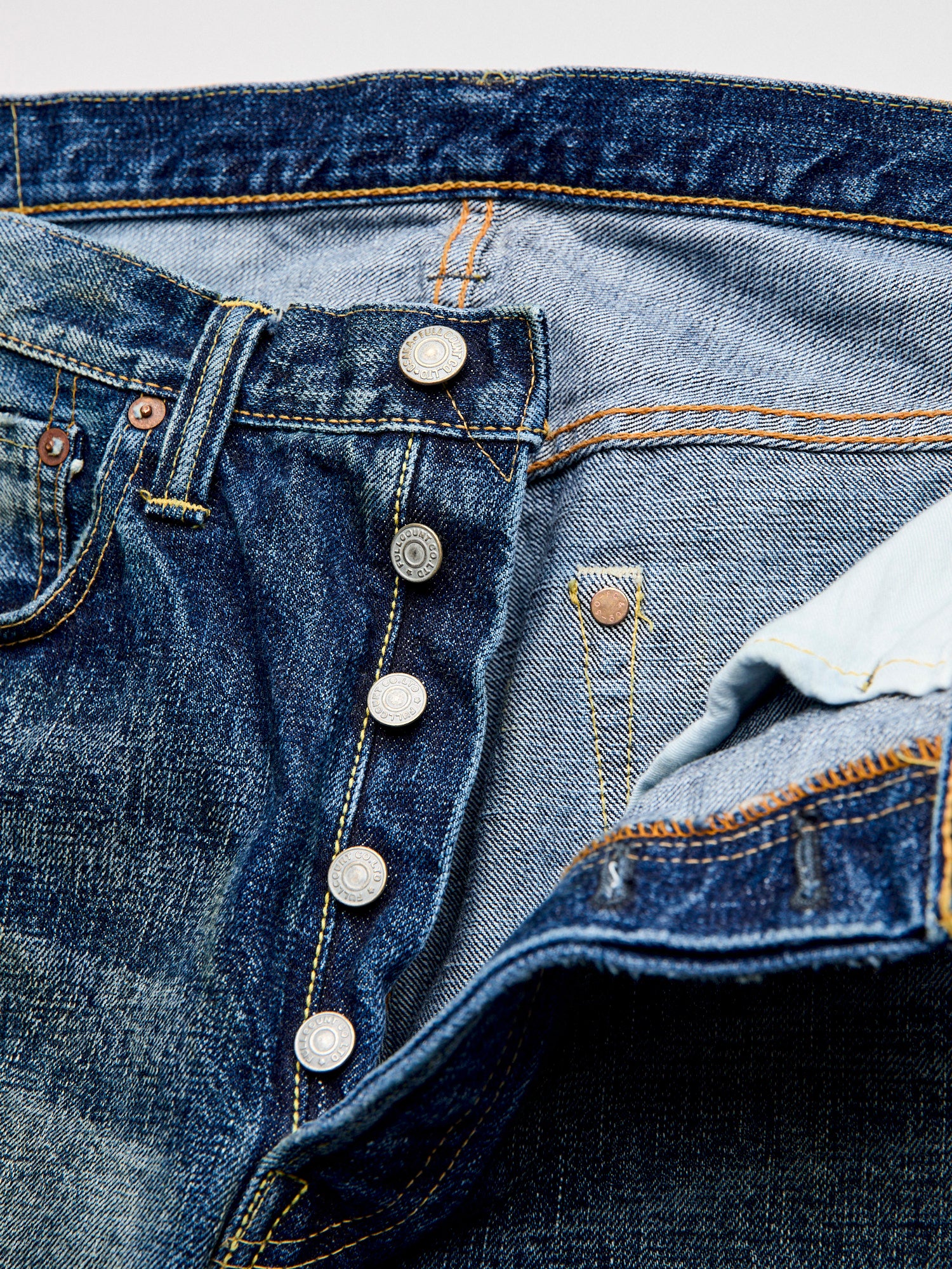 1345-1101 "Fear of Dark" 15.5oz Selvedge Denim - Classic Straight Fit - Image 10