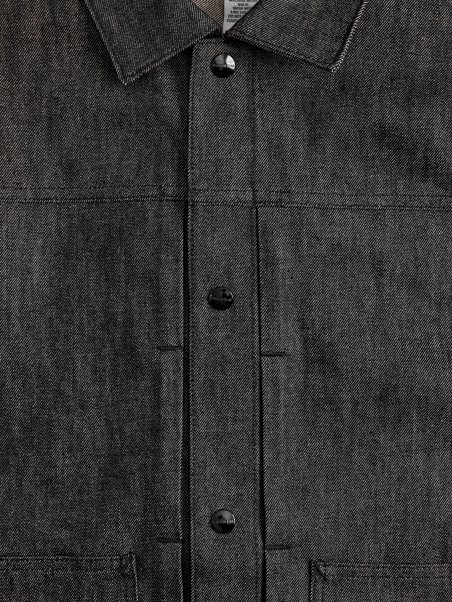 13oz Slub Denim Gardeners Jacket in Black - Image 6