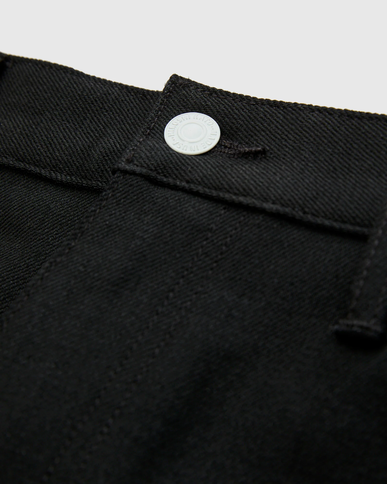 14oz Black Stretch Selvedge Denim - Hammer Straight - Image 6