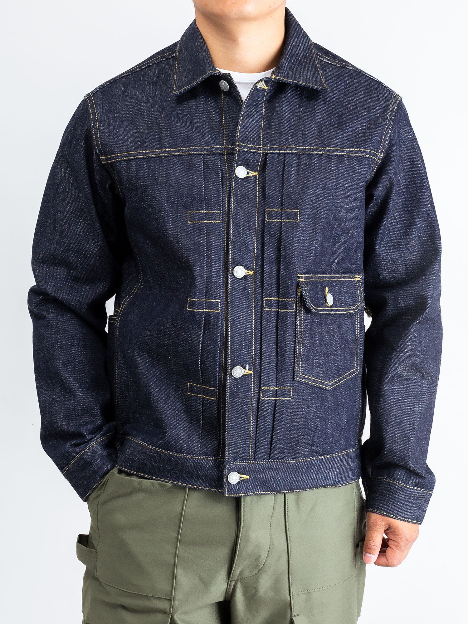 14oz Selvedge Denim Gardener R Jacket in Indigo - Image 2