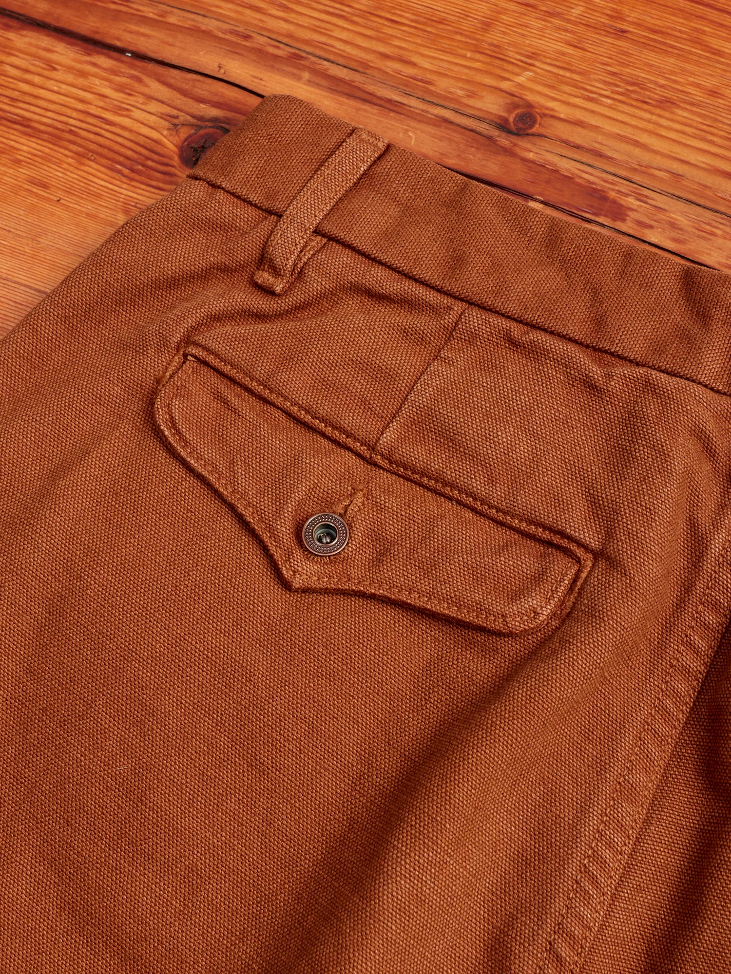 14oz Slub Workers Chino in Rust - Image 10