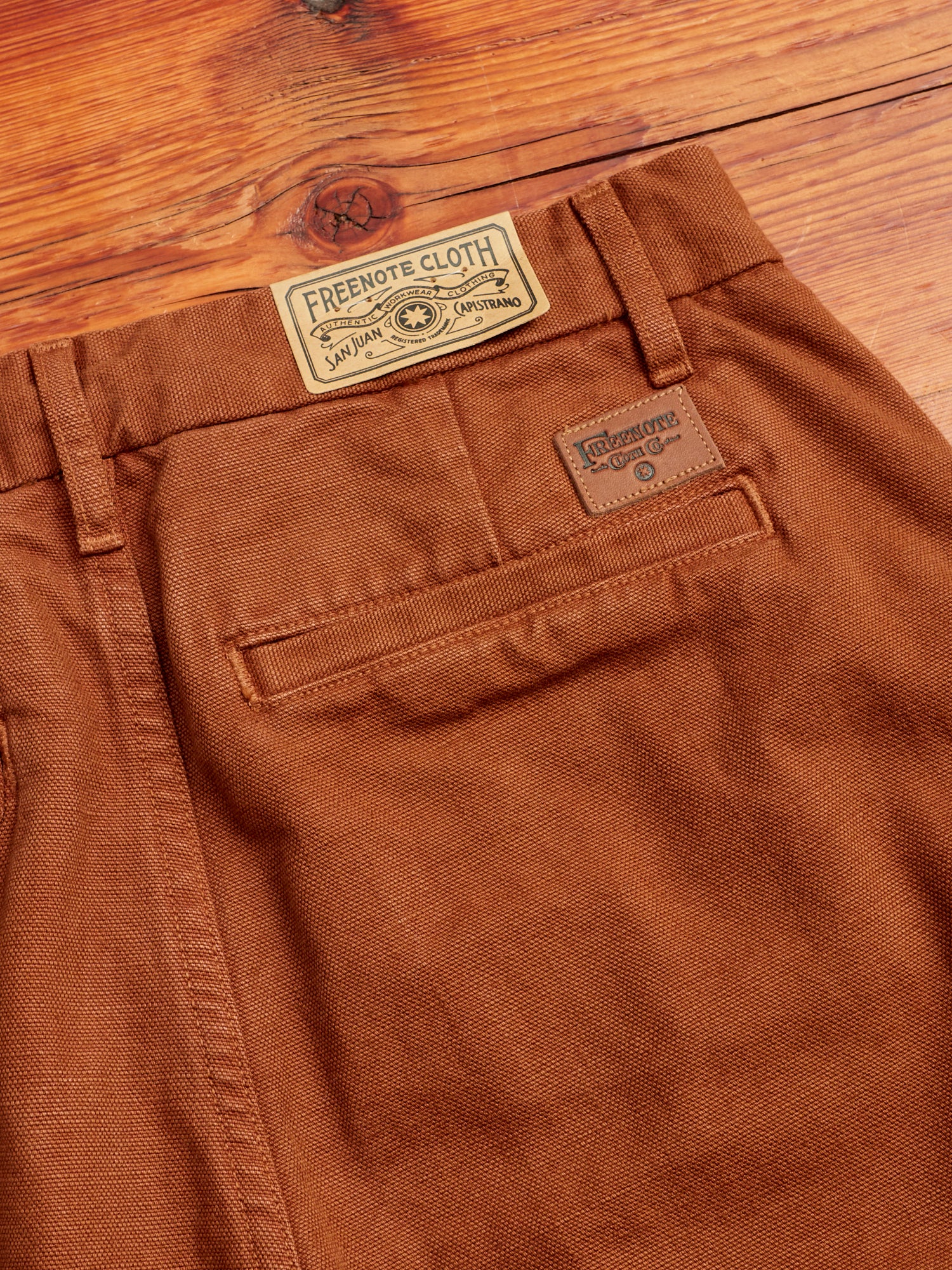 14oz Slub Workers Chino in Rust - Image 8
