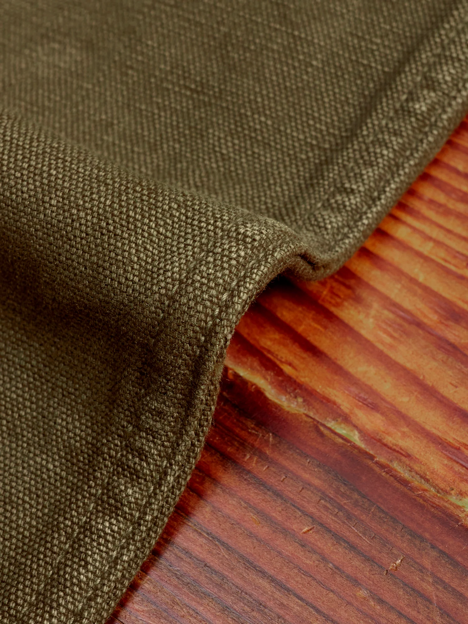 14oz Slub Workers Chino in Army Green - Image 6