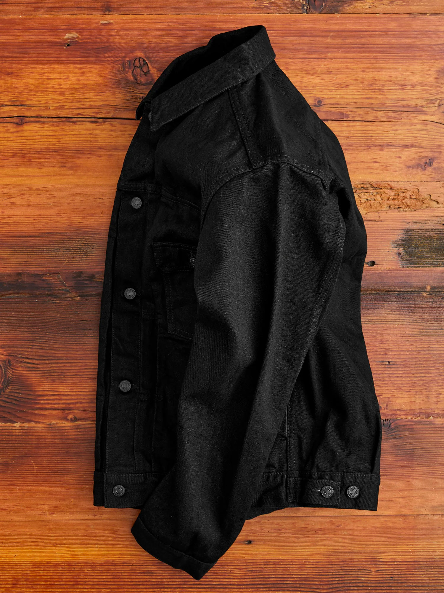 15.7oz Double Black Selvedge Denim Type-2 Jacket - Image 3