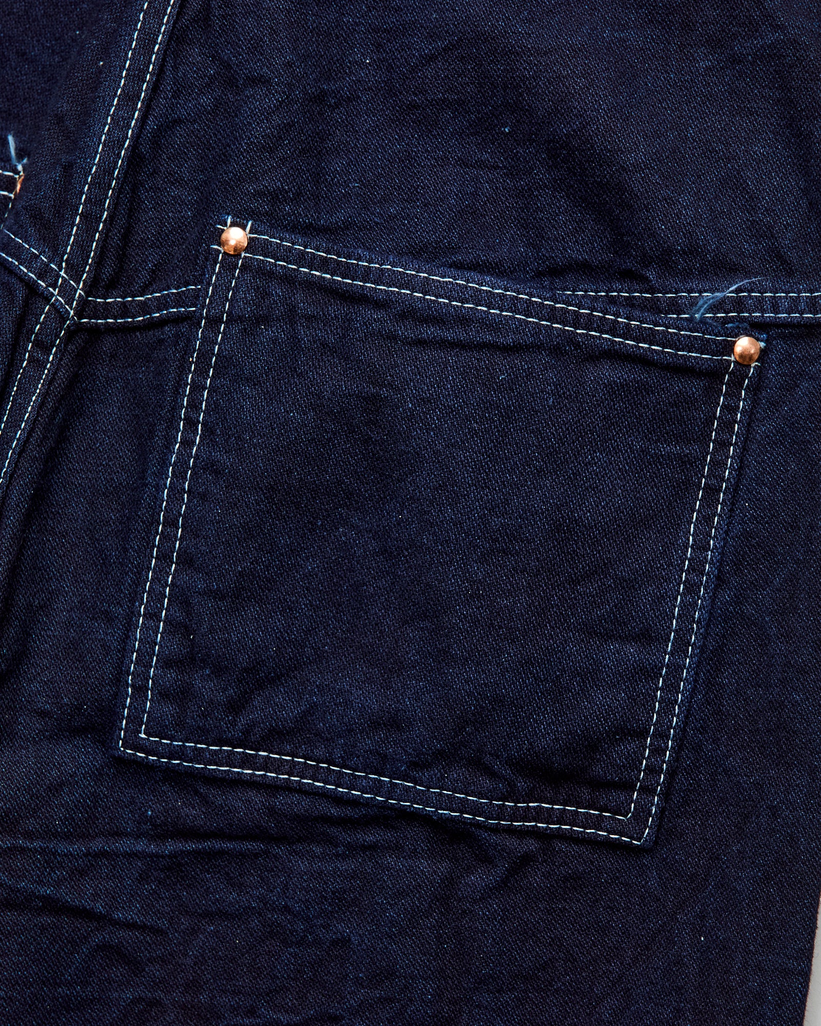 156 "Split Back" 13oz Double Indigo Broken Twill Denim - Straight Fit - Image 11