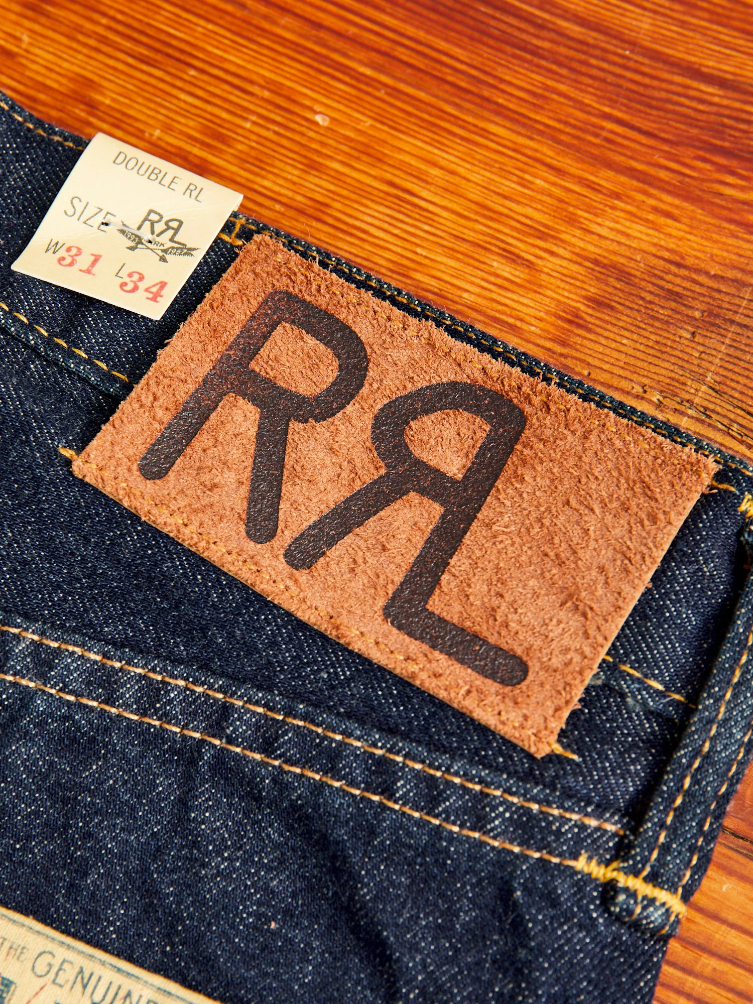 15oz Rinsed Selvedge Denim - Straight Fit - Image 4