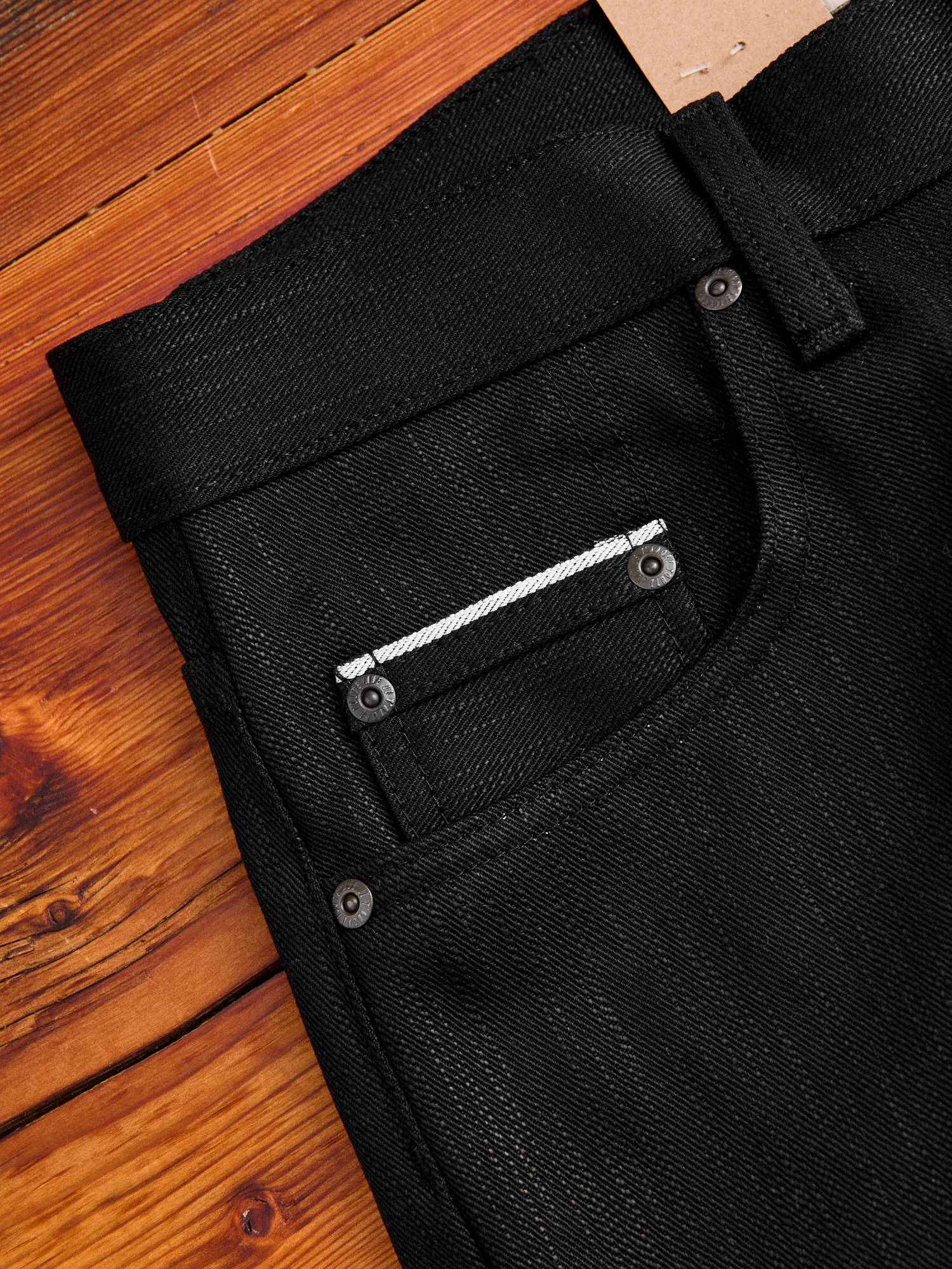 "Anniversary Left Hand Twill - Double Black Edition" 13.75oz Selvedge Denim - Easy Guy Fit - Image 7